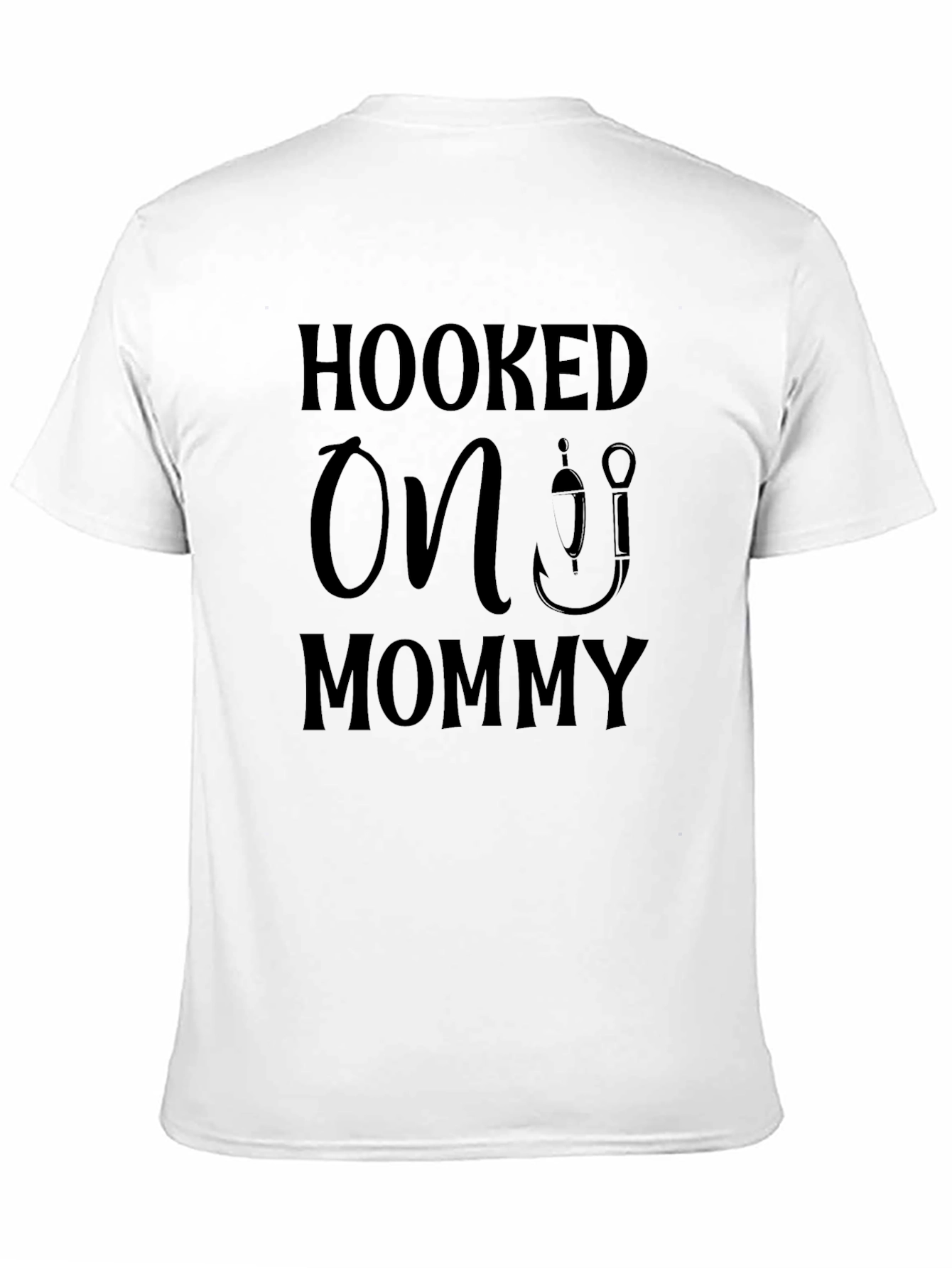 Hooked On Mommy Black T-Shirt