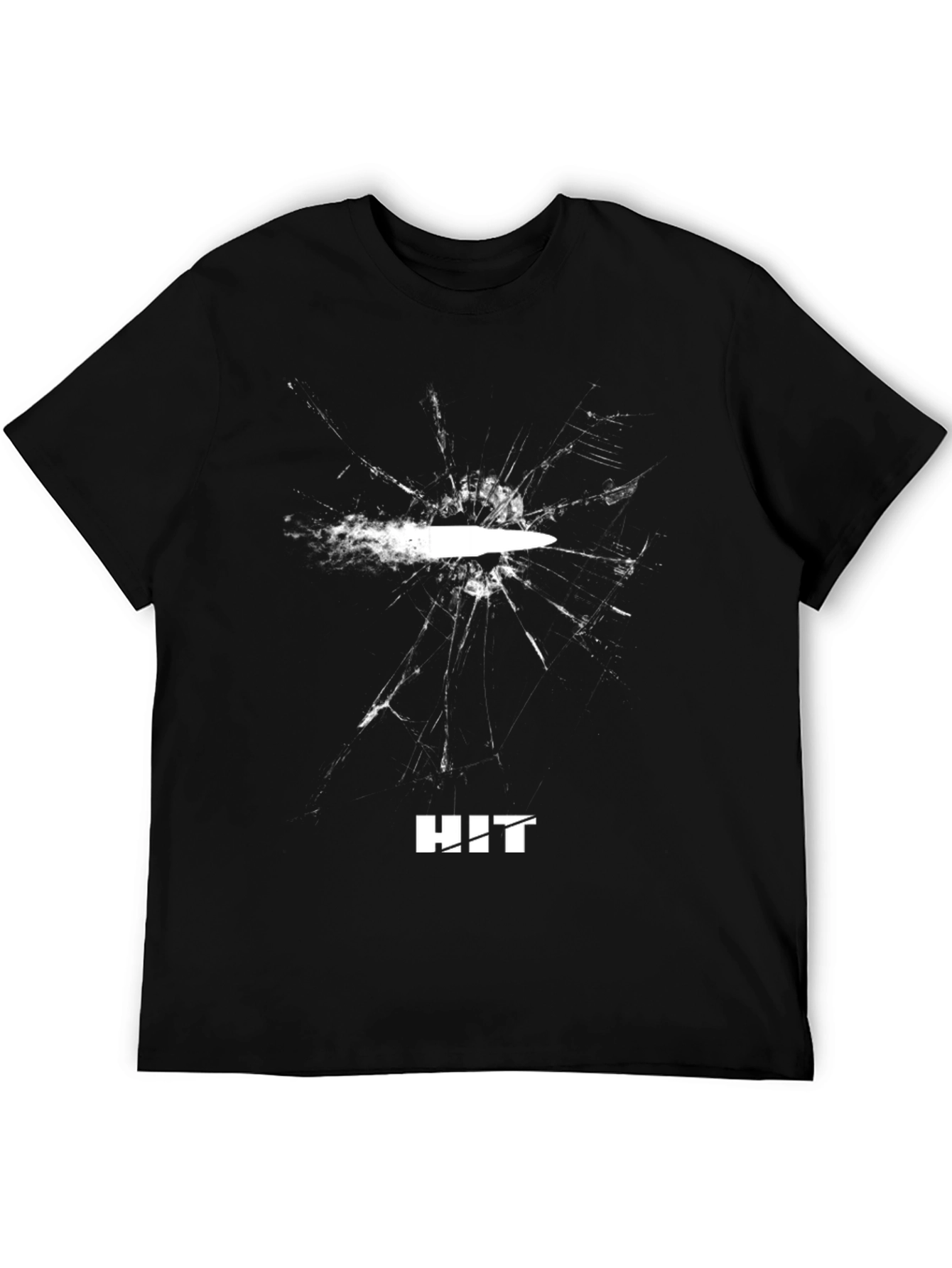 Hit Target T-Shirt - Bullet Impact Graphic Tee