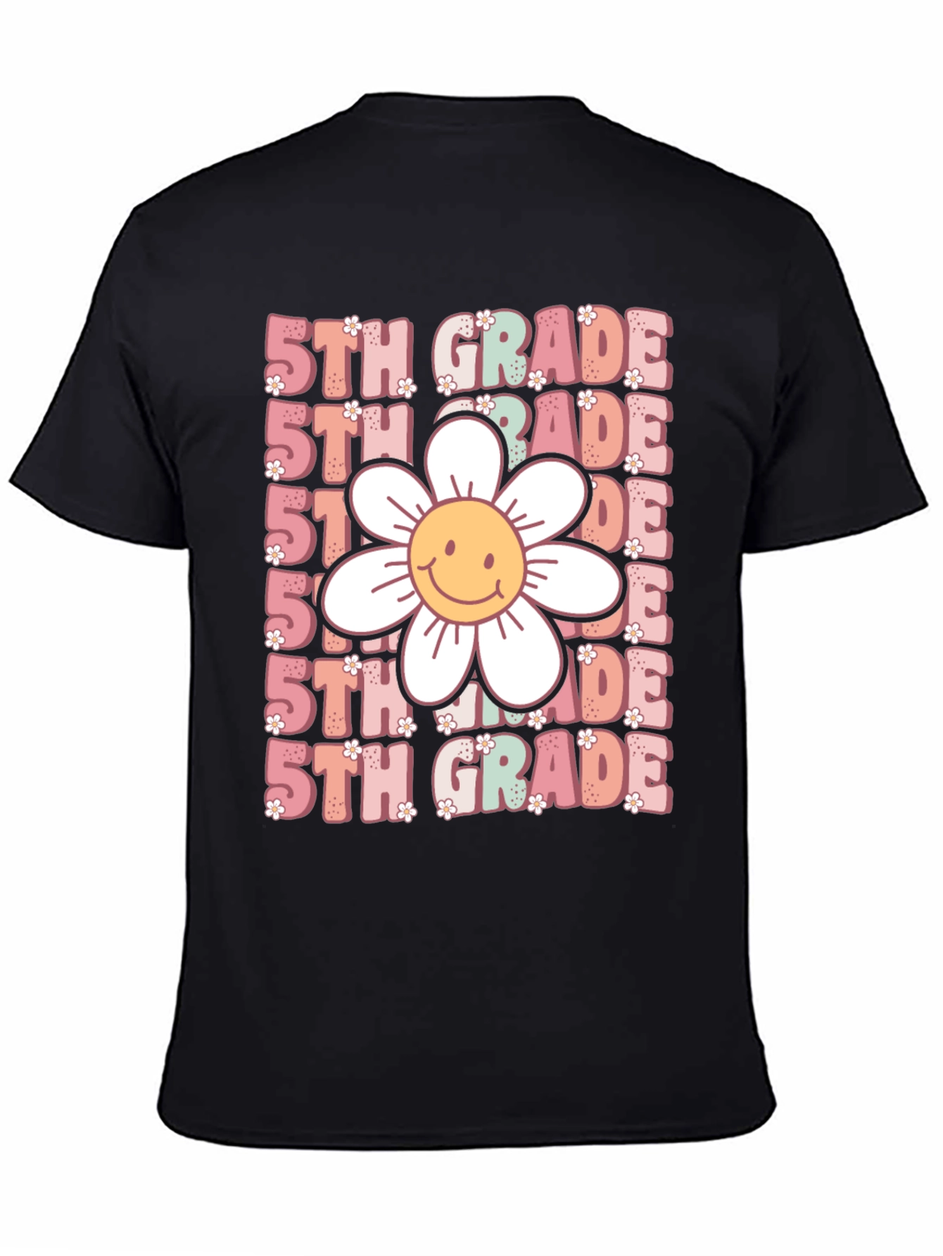 5th Grade Smiley Flower T-Shirt