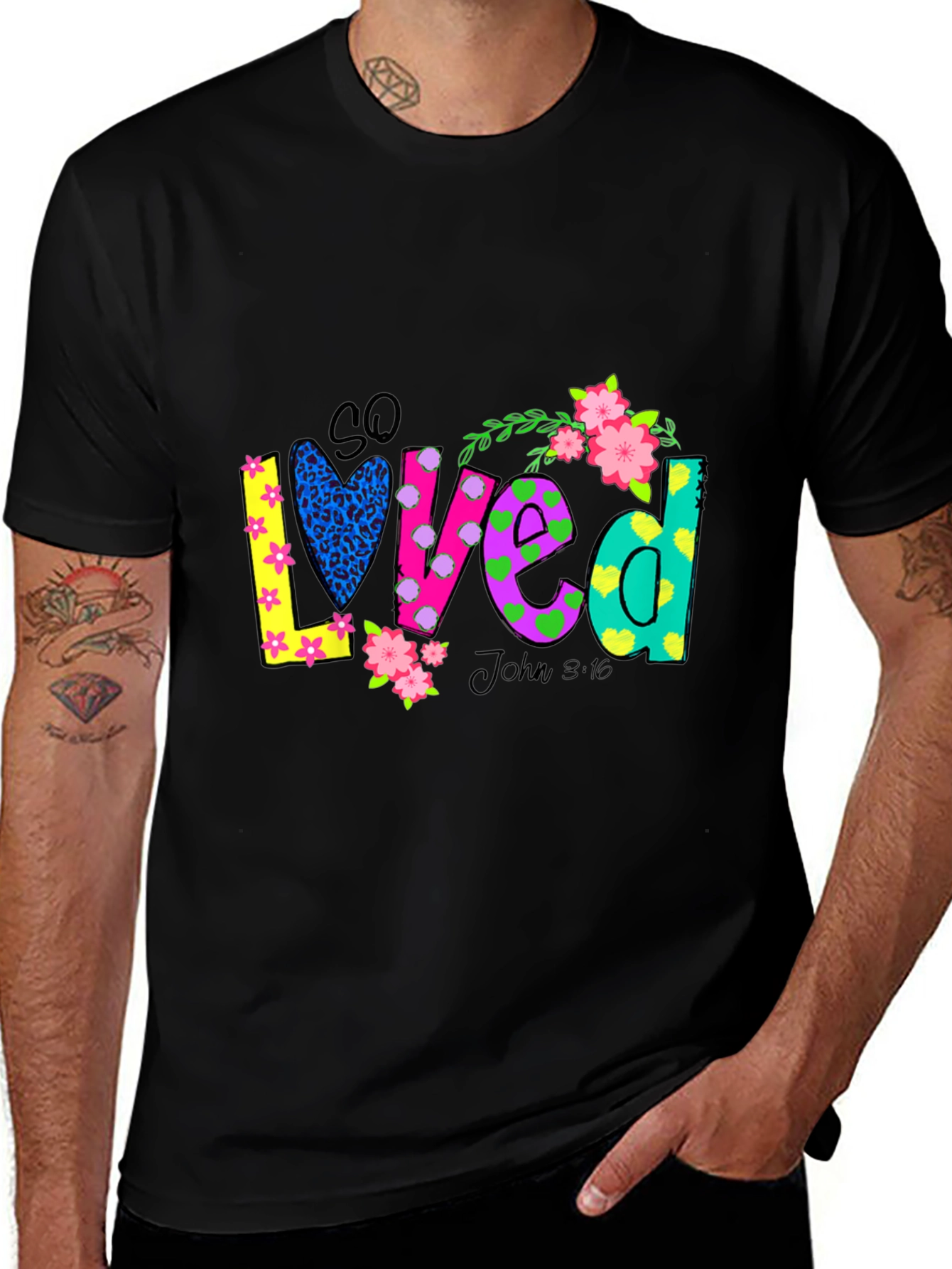 So Loved Christian Graphic Tee