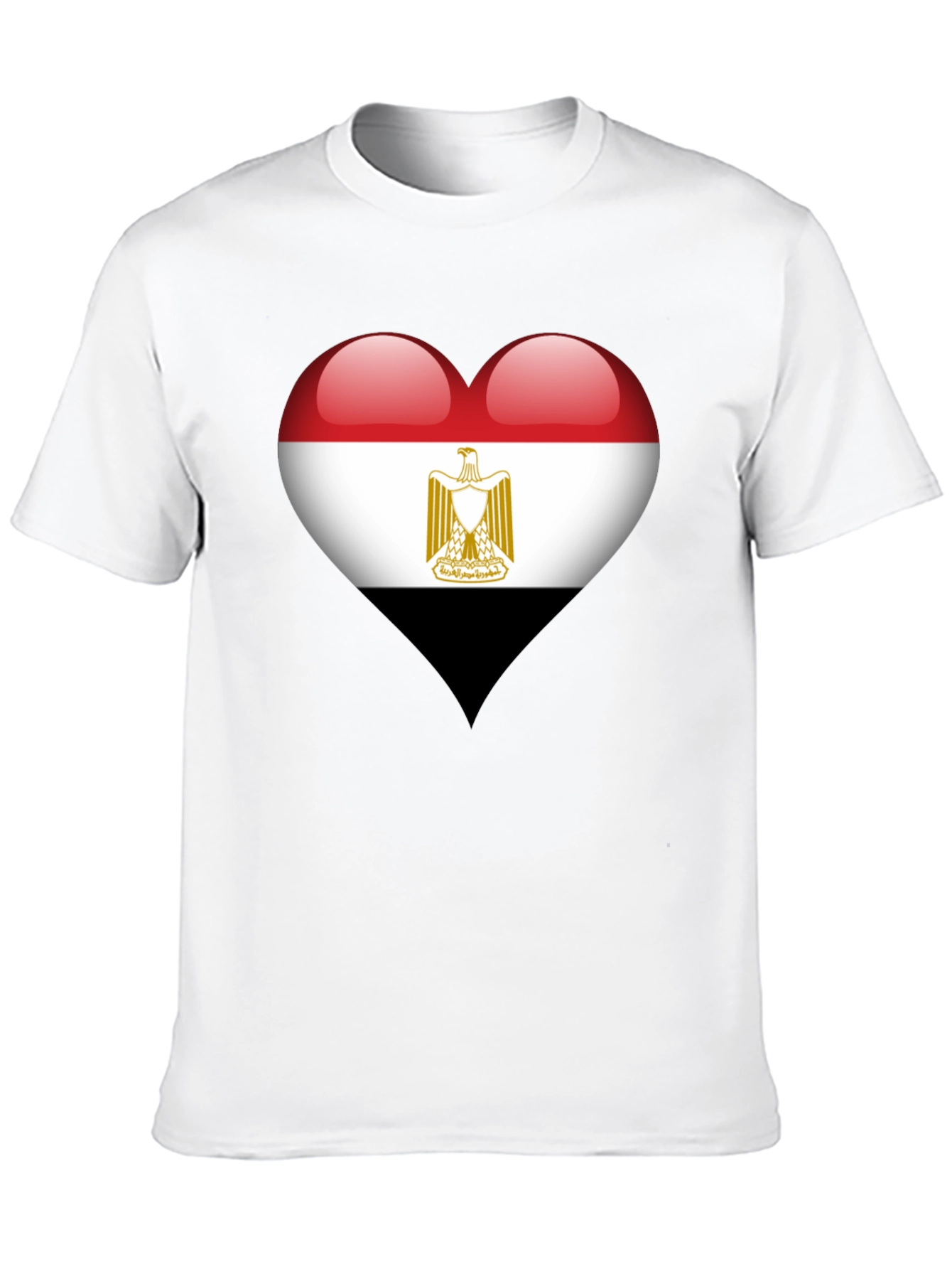 Egypt Flag Heart T-Shirt - Show Your Love!