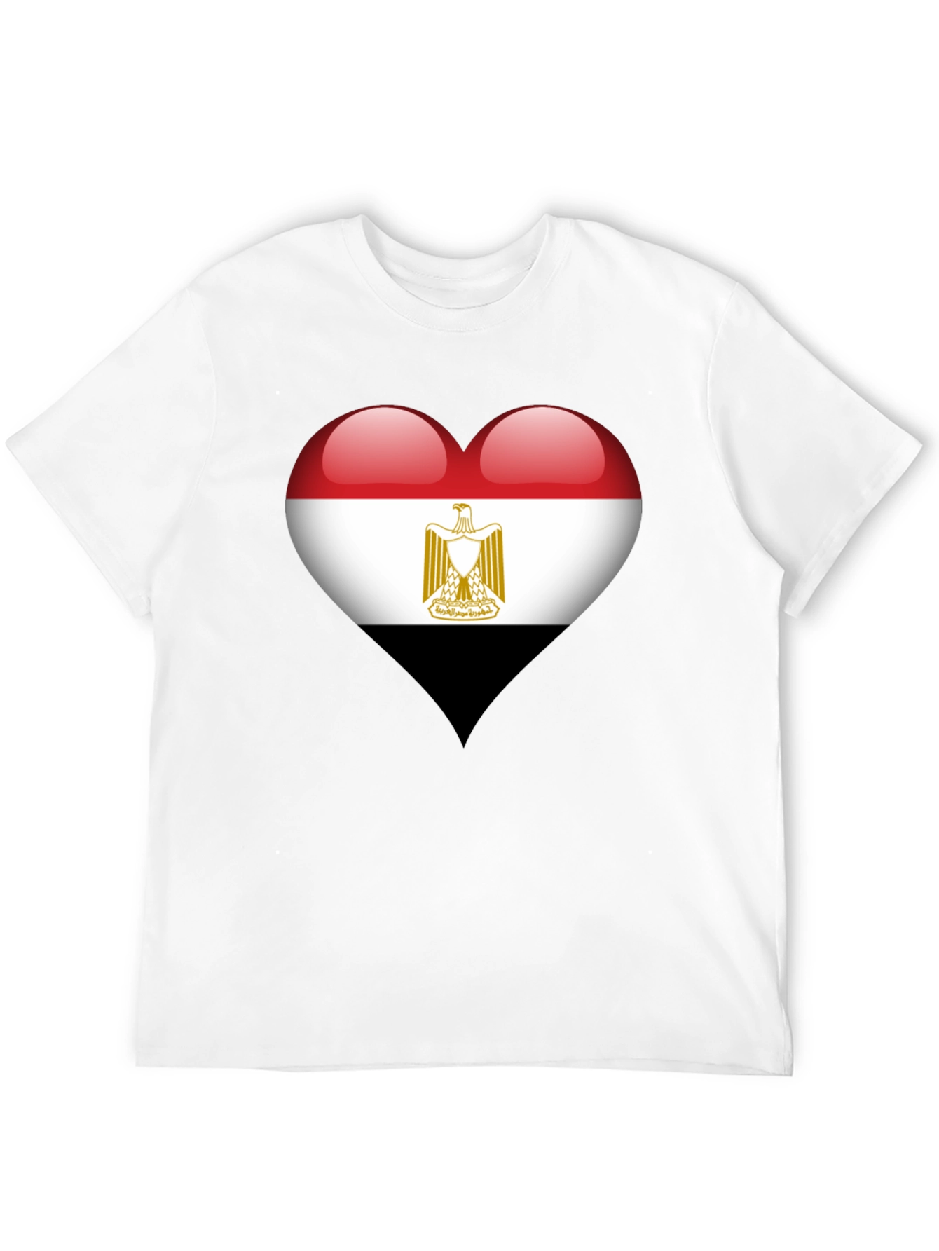 Egypt Flag Heart T-Shirt - Show Your Love!