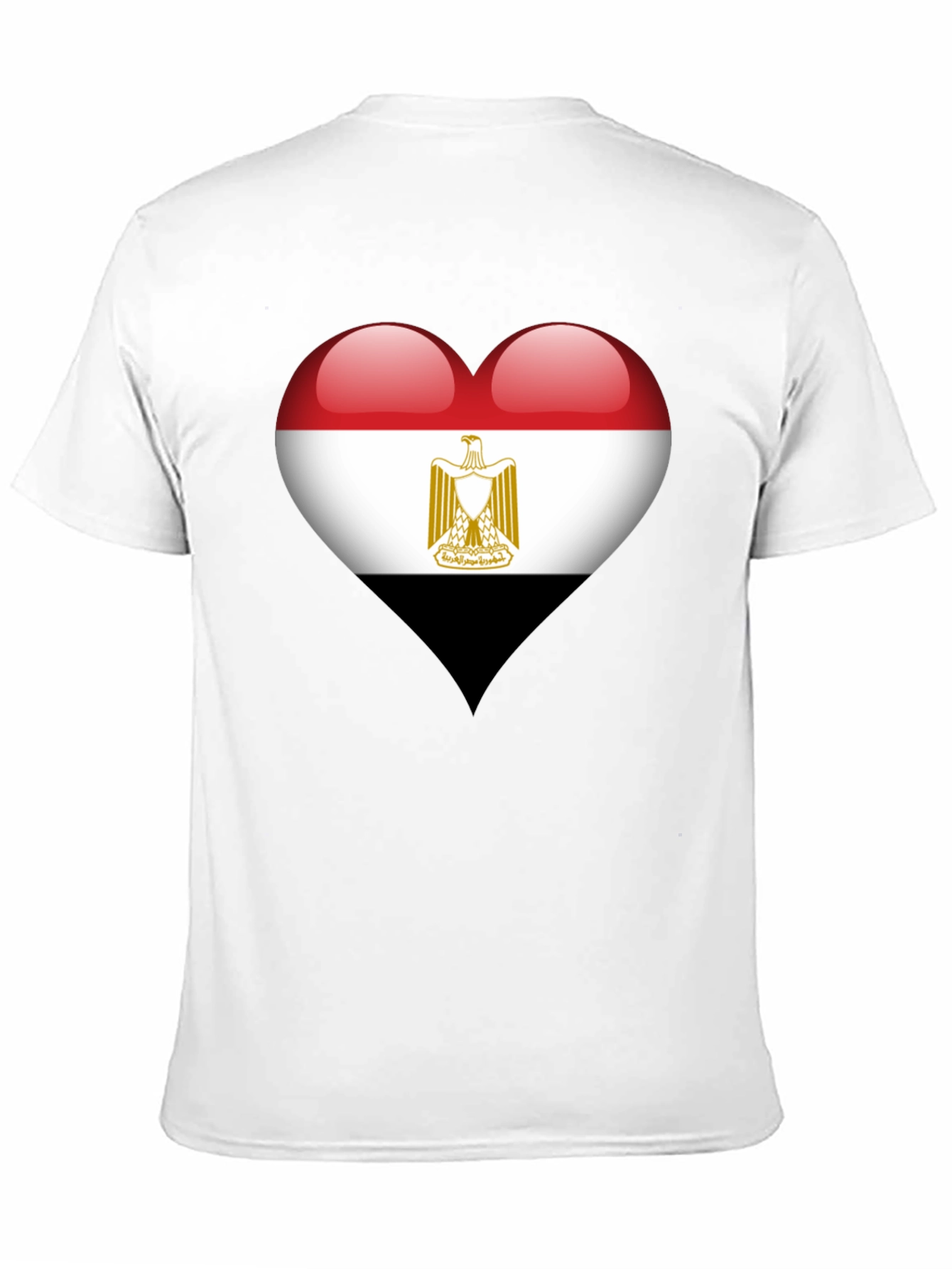 Egypt Flag Heart T-Shirt - Show Your Love!