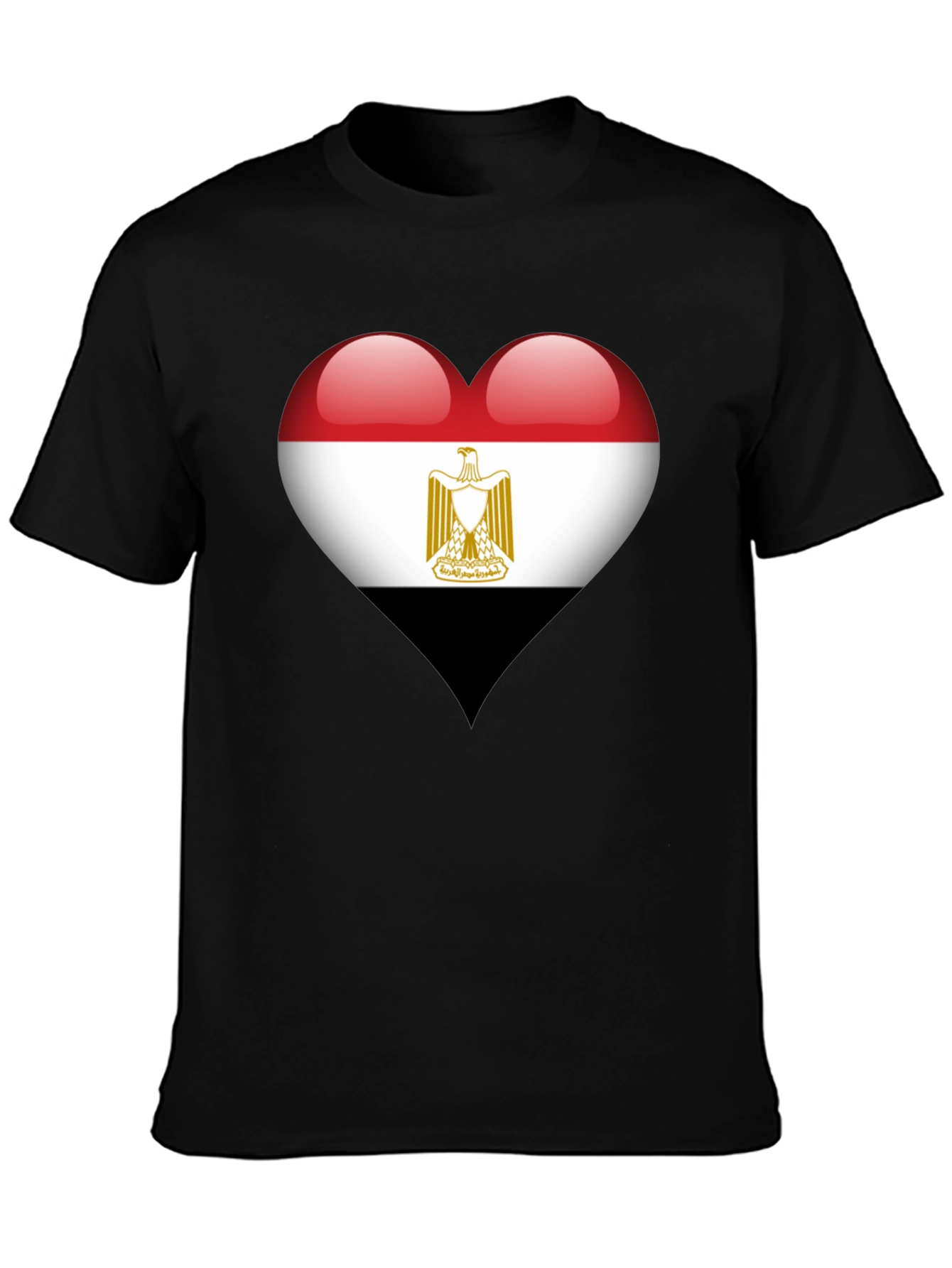 Egypt Flag Heart T-Shirt - Show Your Love!