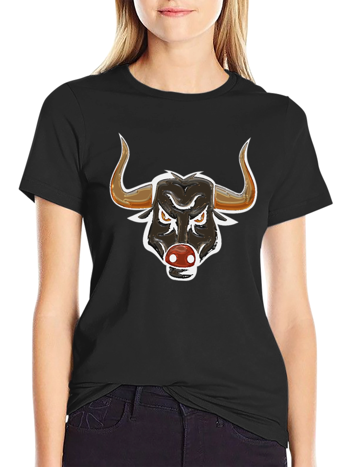 Black Bull Graphic Tee - Bold & Stylish