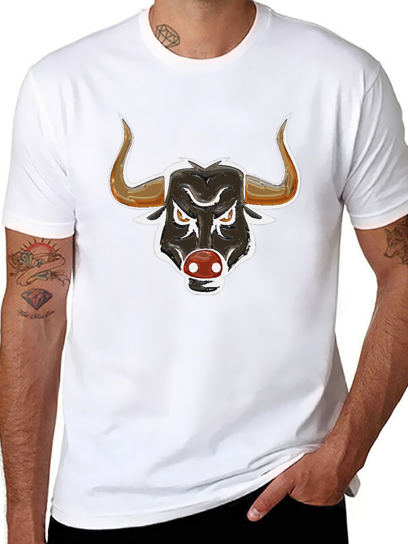 Black Bull Graphic Tee - Bold & Stylish