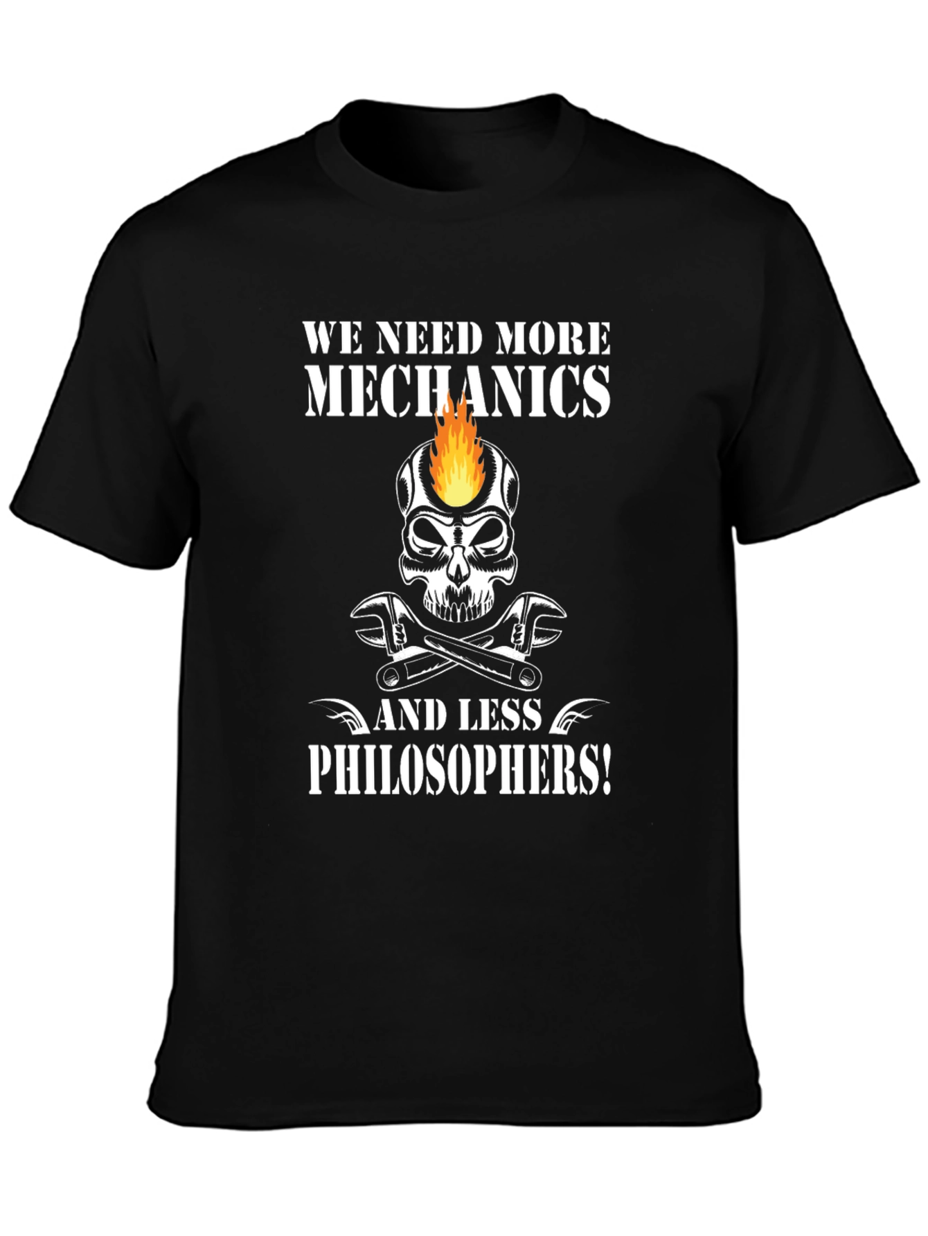 Mechanic Skull Graphic T-Shirt - More Mechanics!