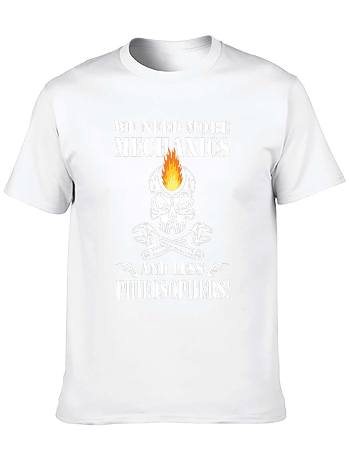Mechanic Skull Graphic T-Shirt - More Mechanics!