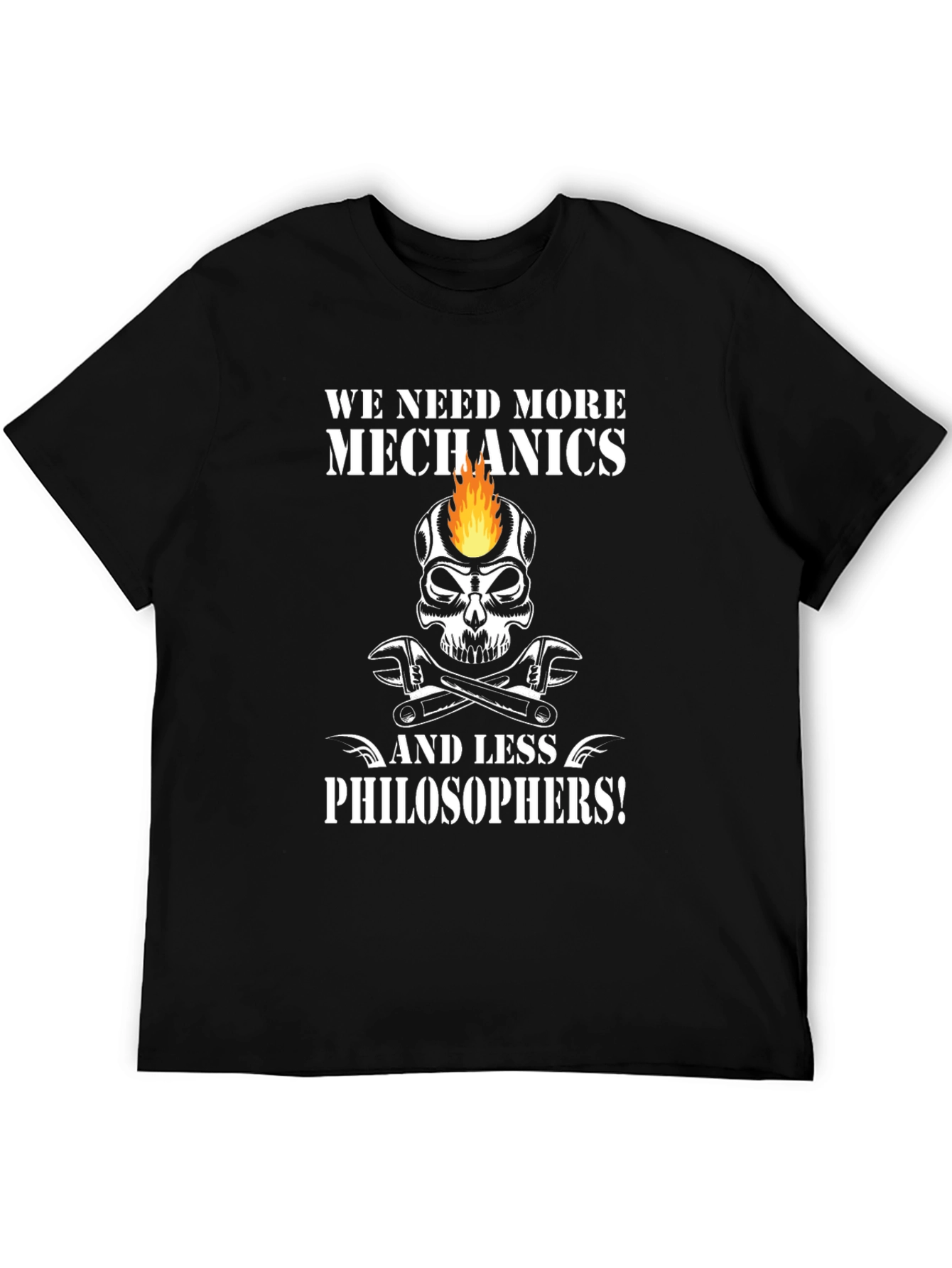 Mechanic Skull Graphic T-Shirt - More Mechanics!