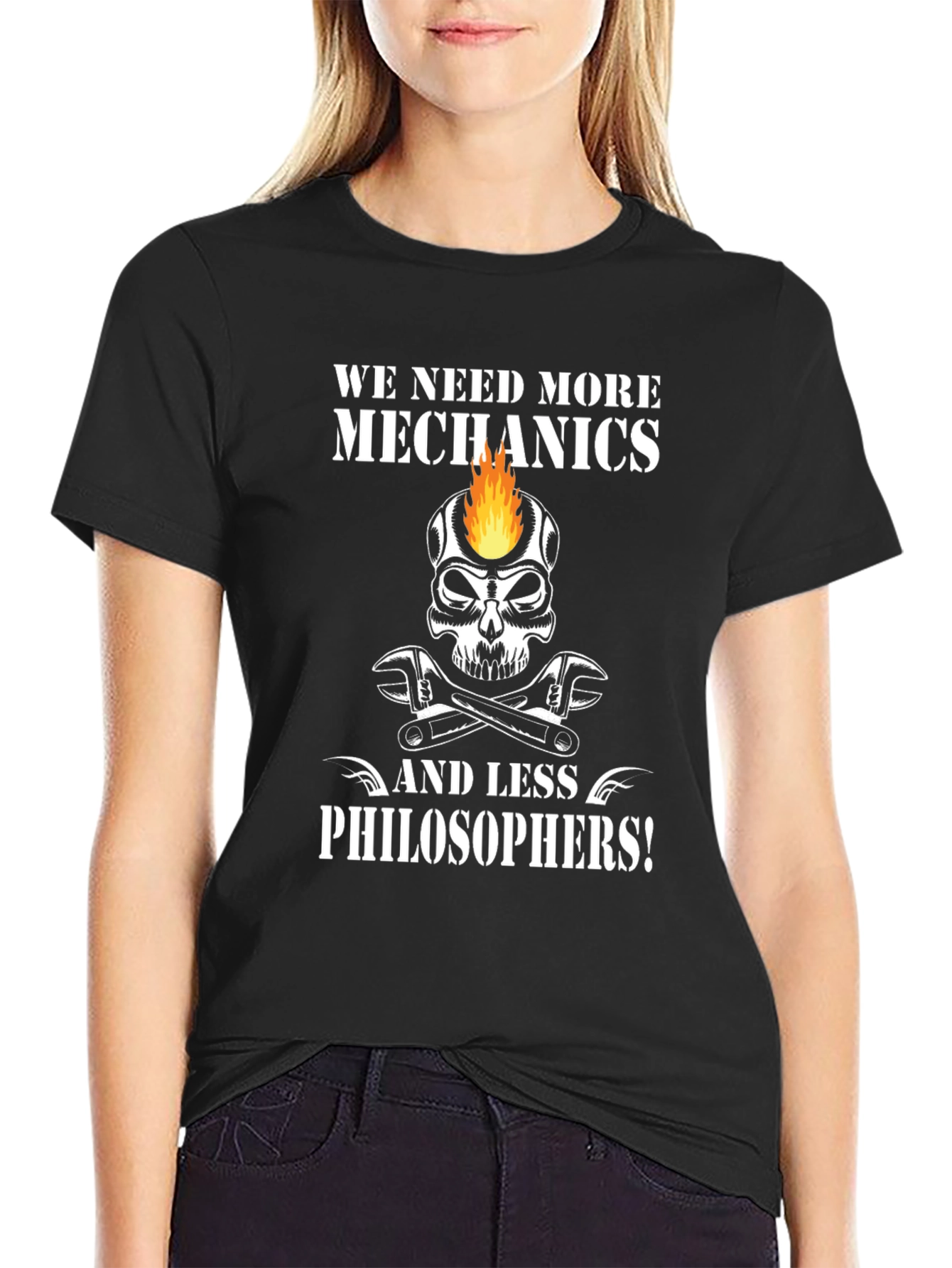 Mechanic Skull Graphic T-Shirt - More Mechanics!