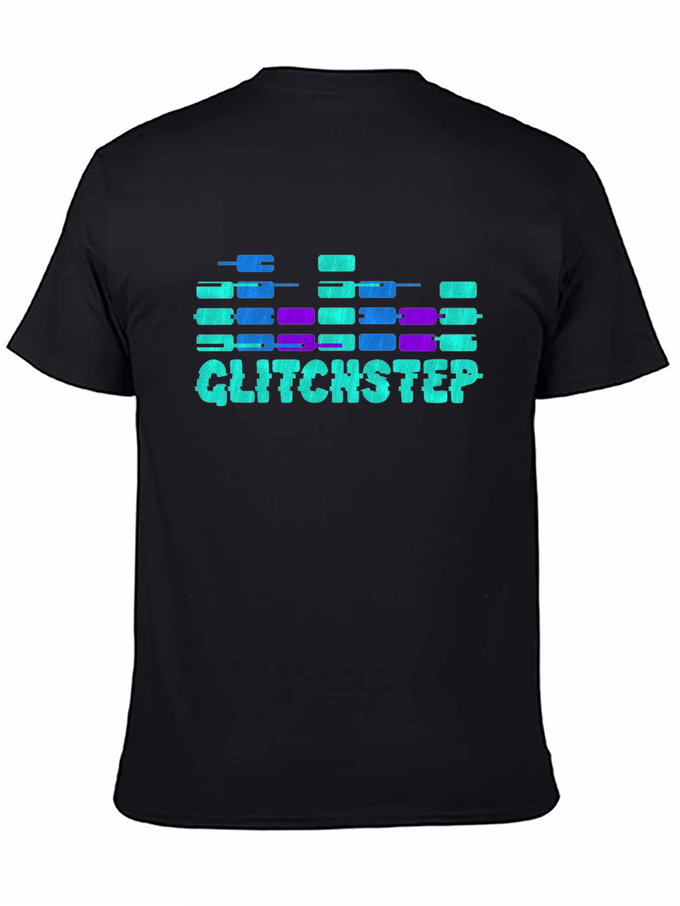 Glitchstep Graphic Tee - Cool Soundwave Design
