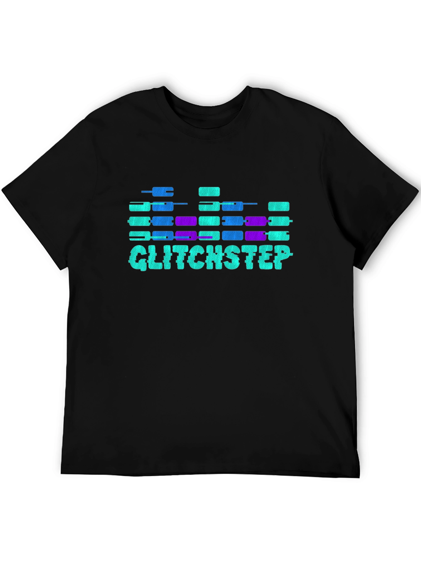 Glitchstep Graphic Tee - Cool Soundwave Design