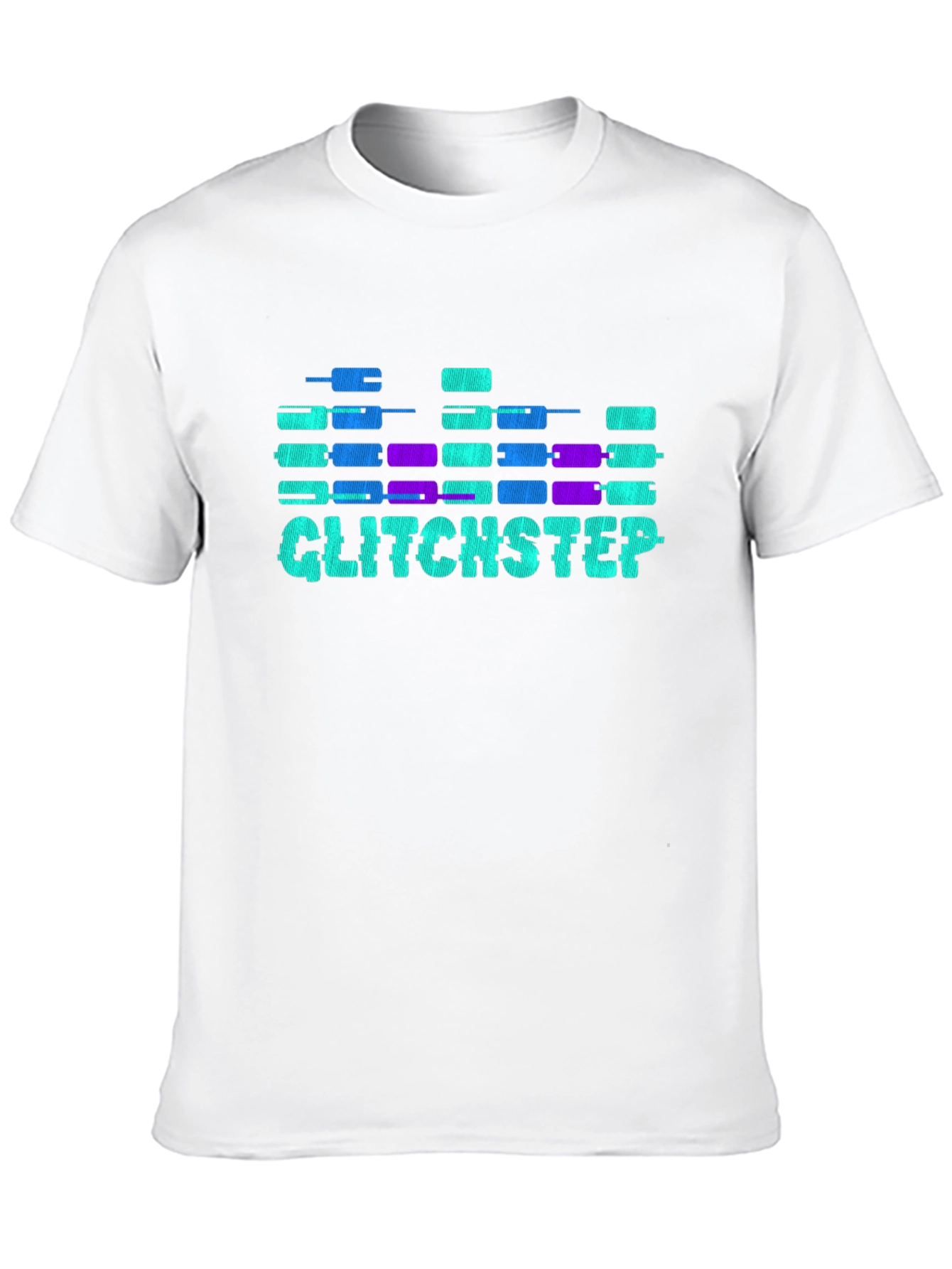Glitchstep Graphic Tee - Cool Soundwave Design