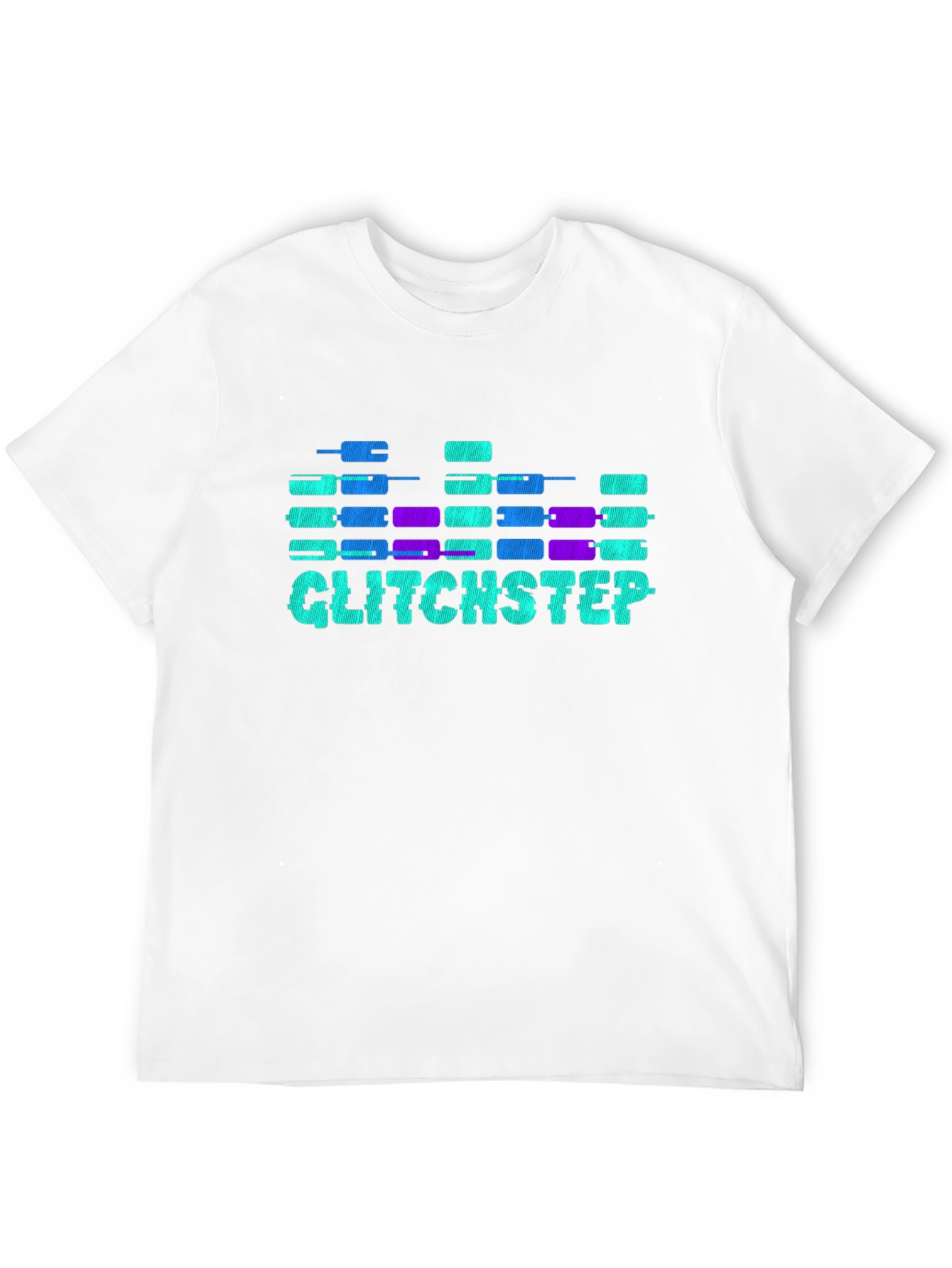 Glitchstep Graphic Tee - Cool Soundwave Design