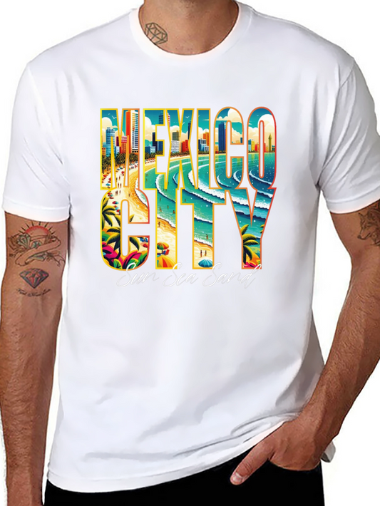 Mexico City Sun Sea Sand Graphic T-Shirt