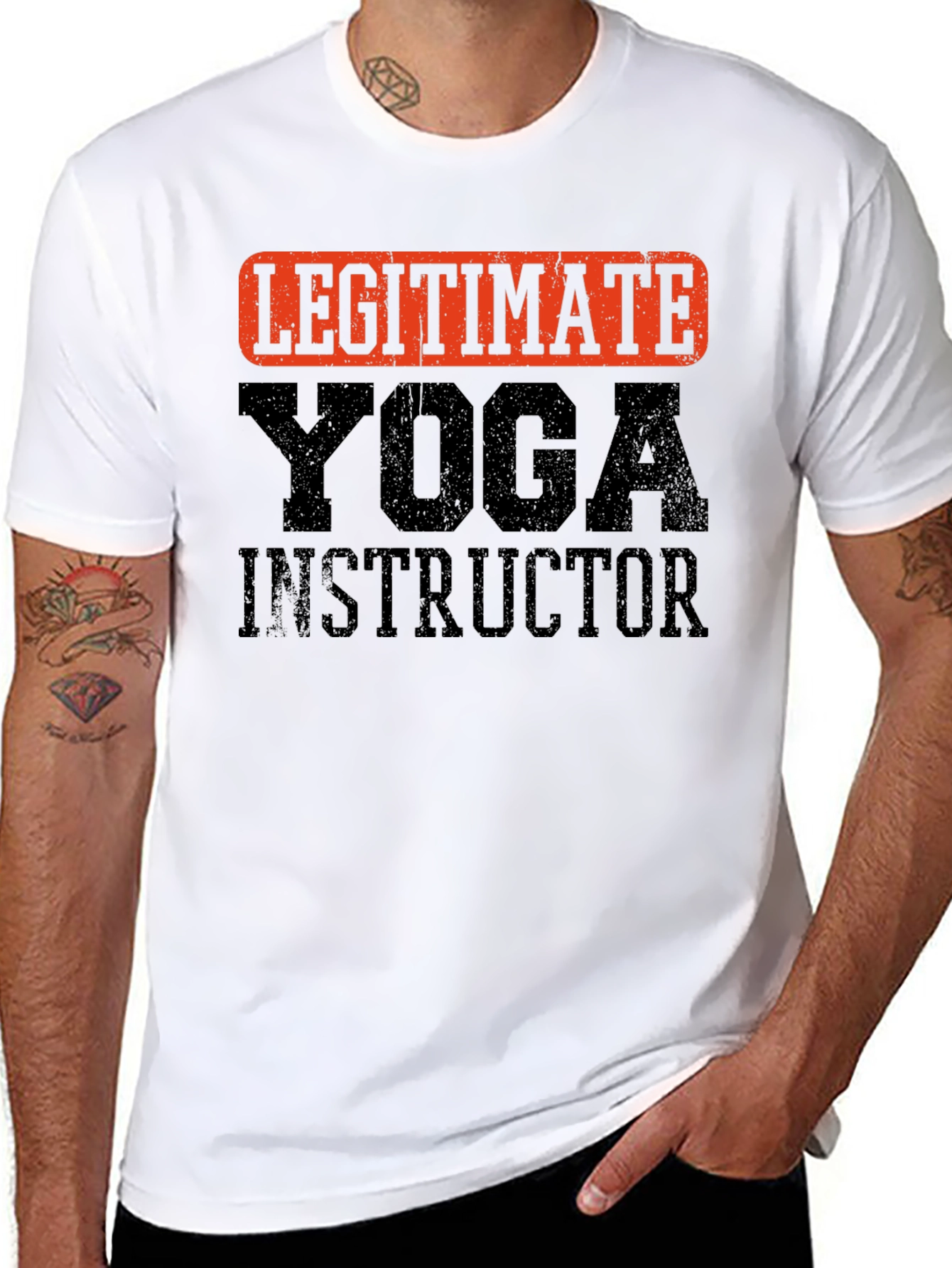Legitimate Yoga Instructor Black T-Shirt