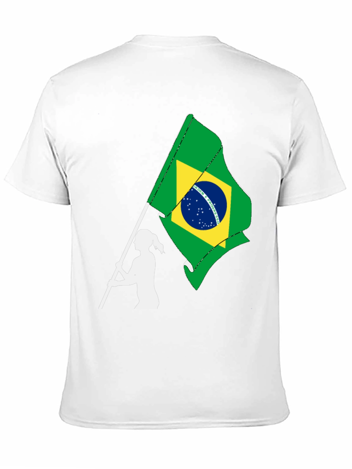 Brazil Flag Graphic T-Shirt - Black
