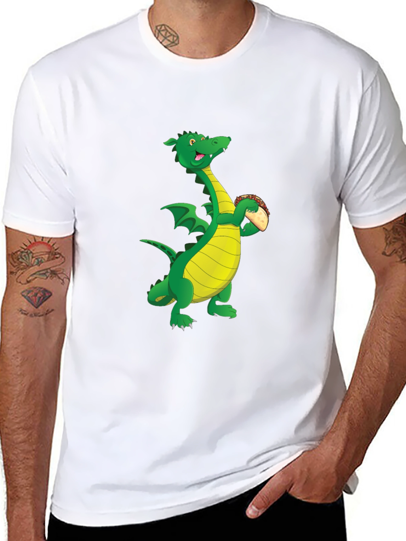 Dragon Eating Taco Graphic Tee