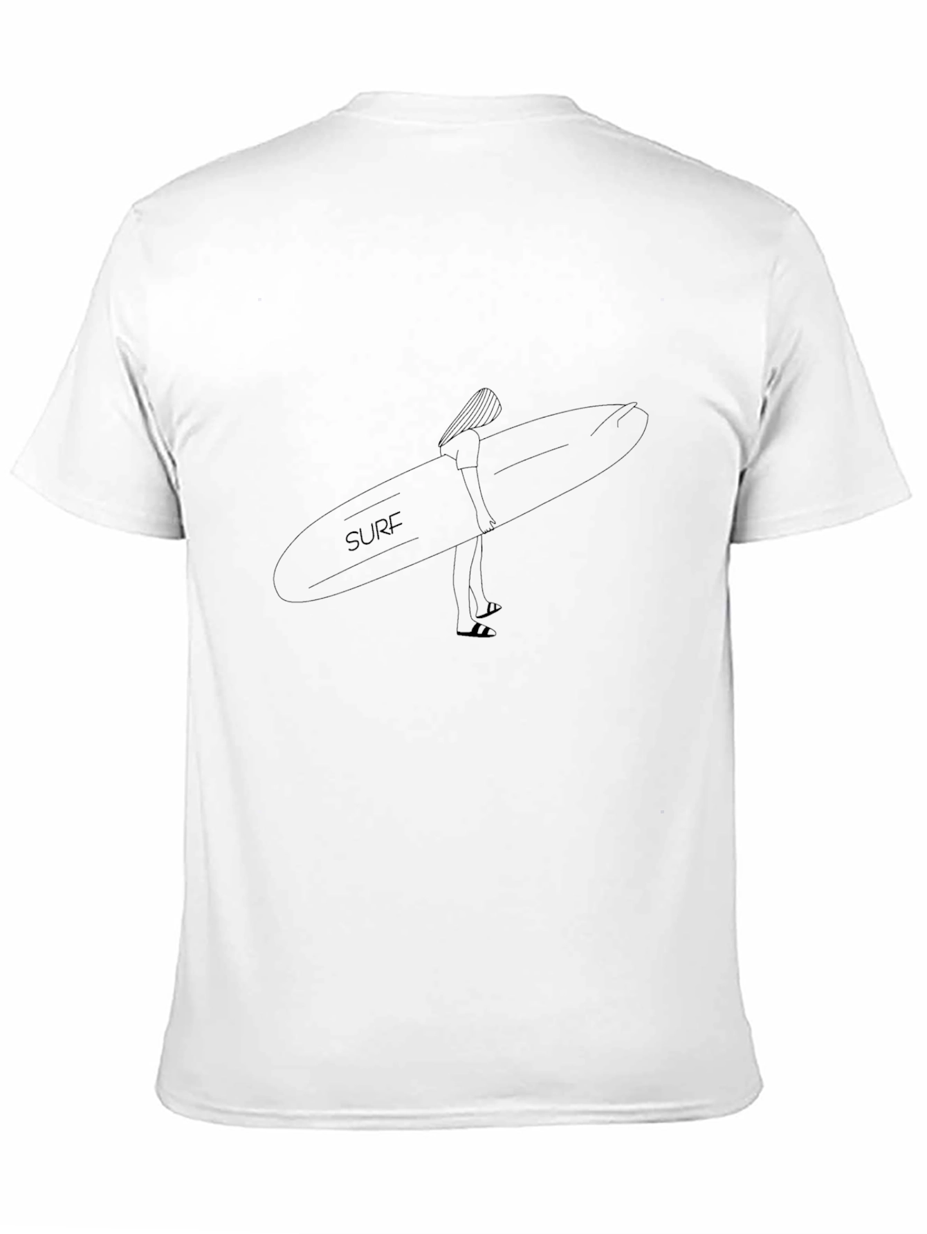 Surfboard Graphic T-Shirt - Black Unisex Tee