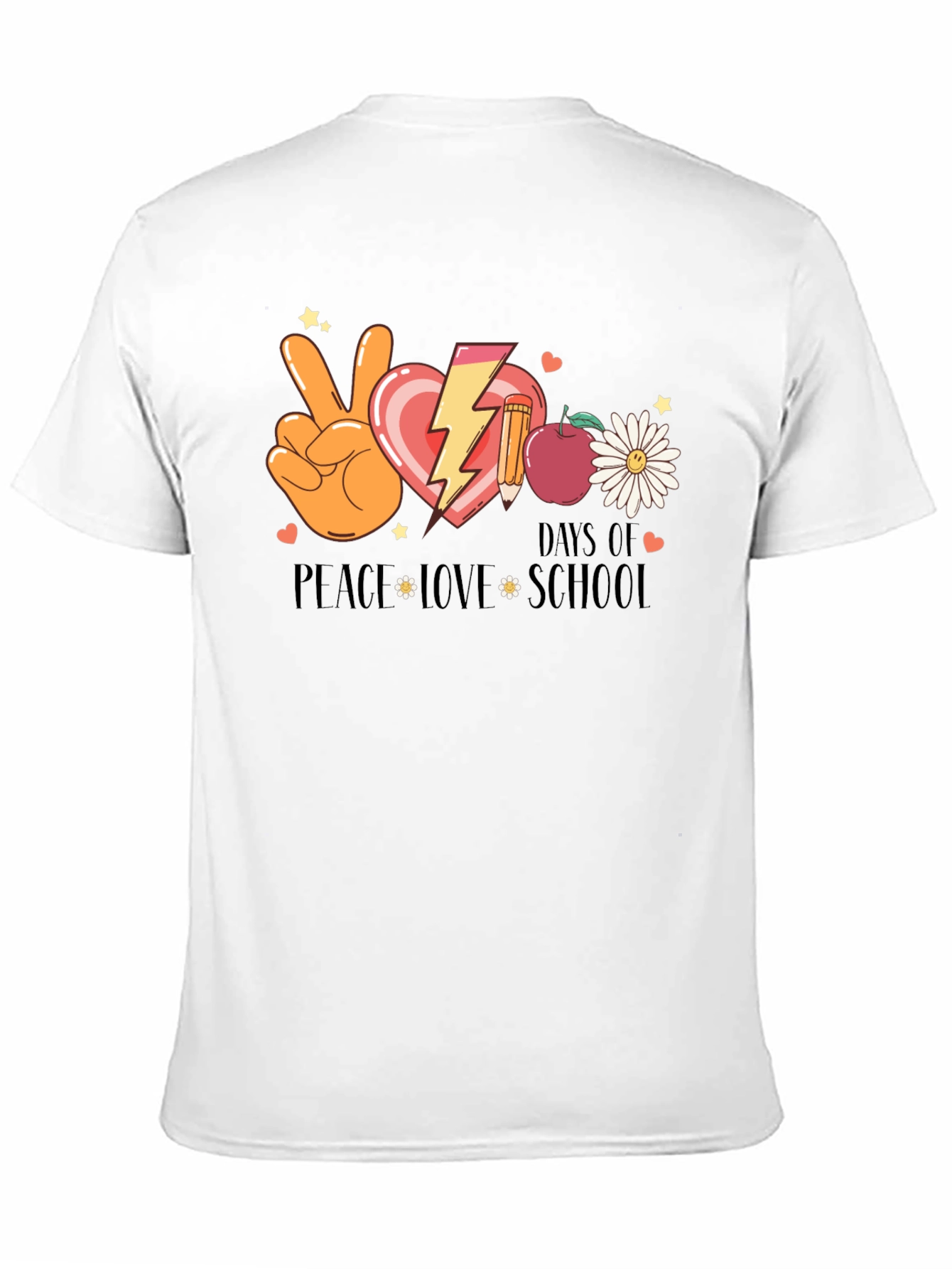 Peace Love School T-Shirt - Back to School