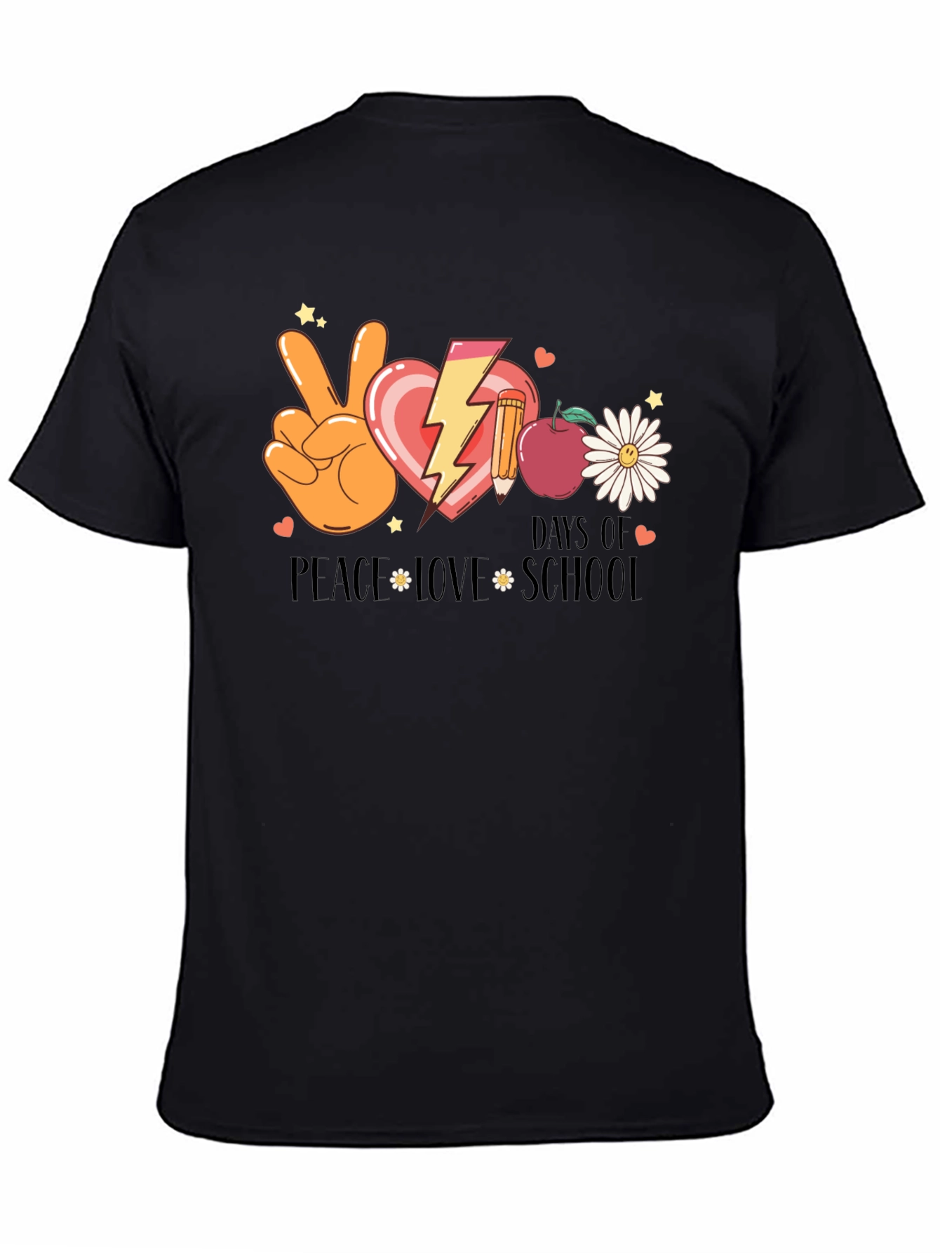 Peace Love School T-Shirt - Back to School