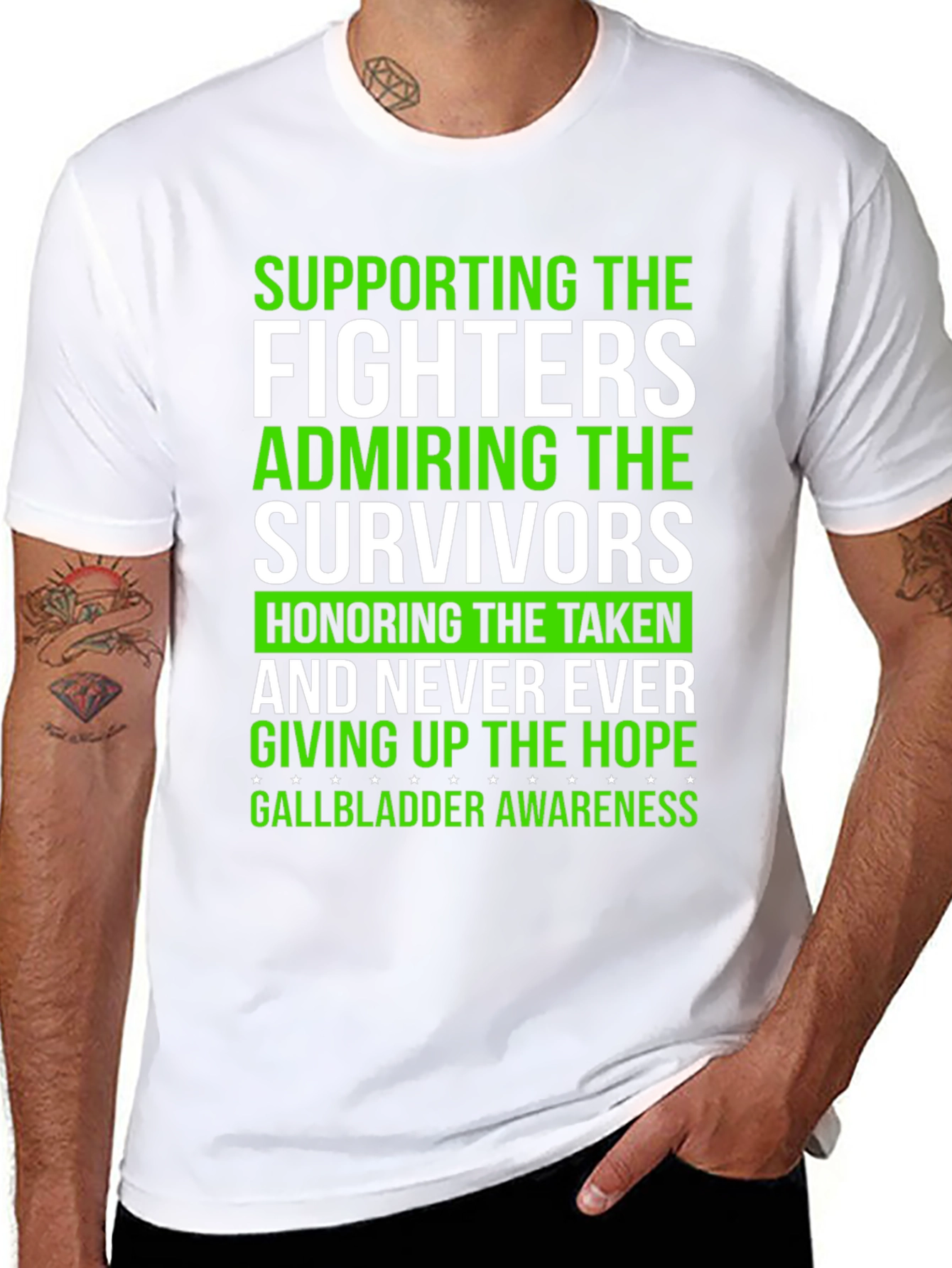 Gallbladder Awareness T-Shirt - Support Fighters