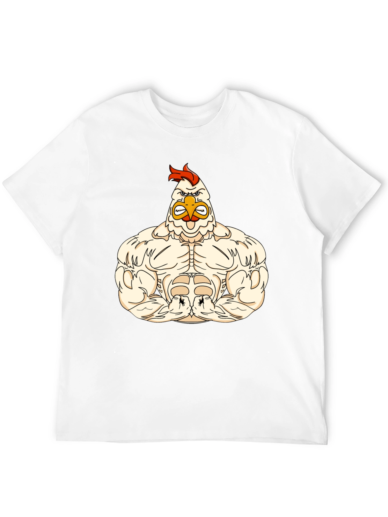 Muscular Chicken Graphic T-Shirt