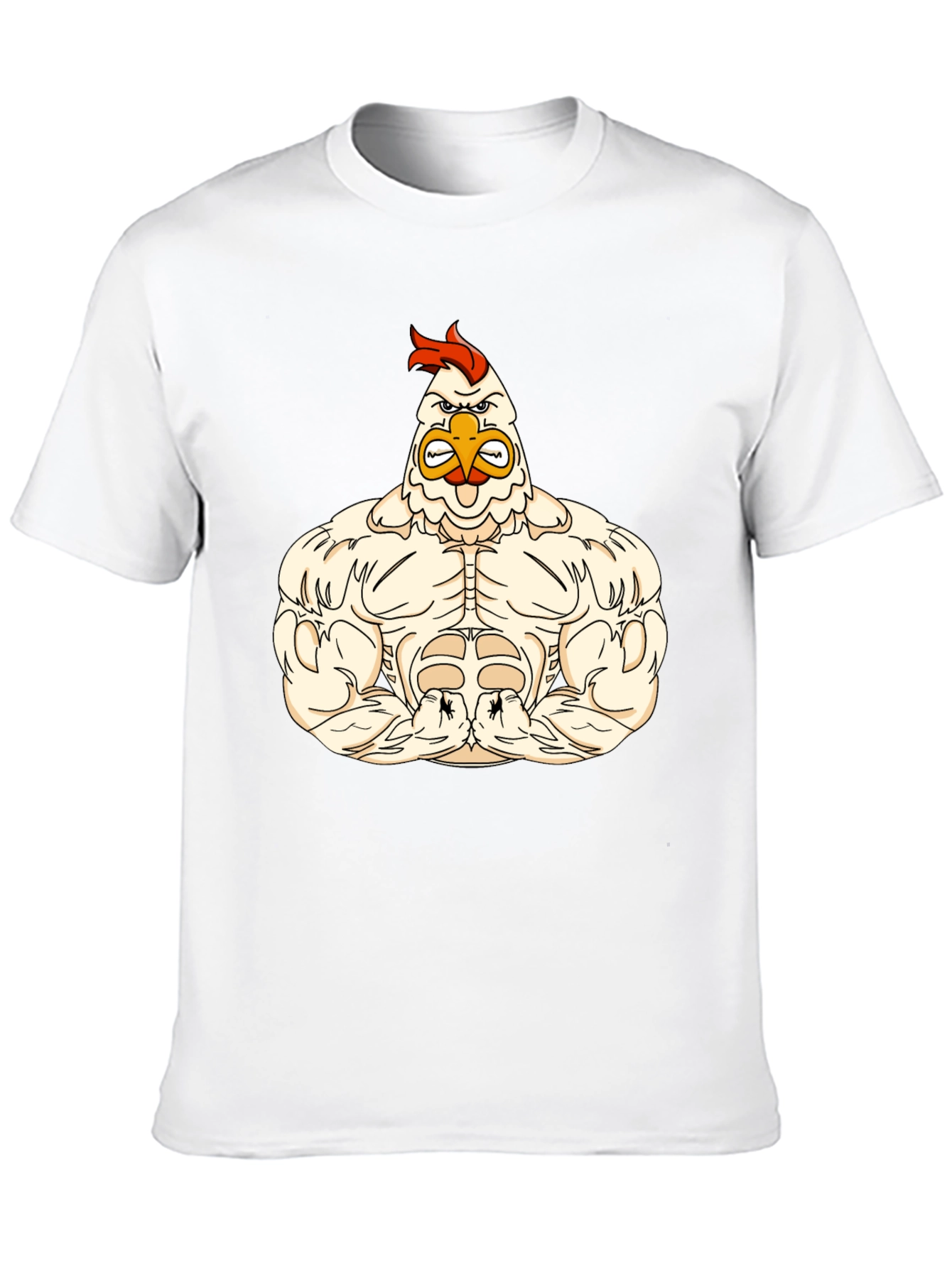 Muscular Chicken Graphic T-Shirt