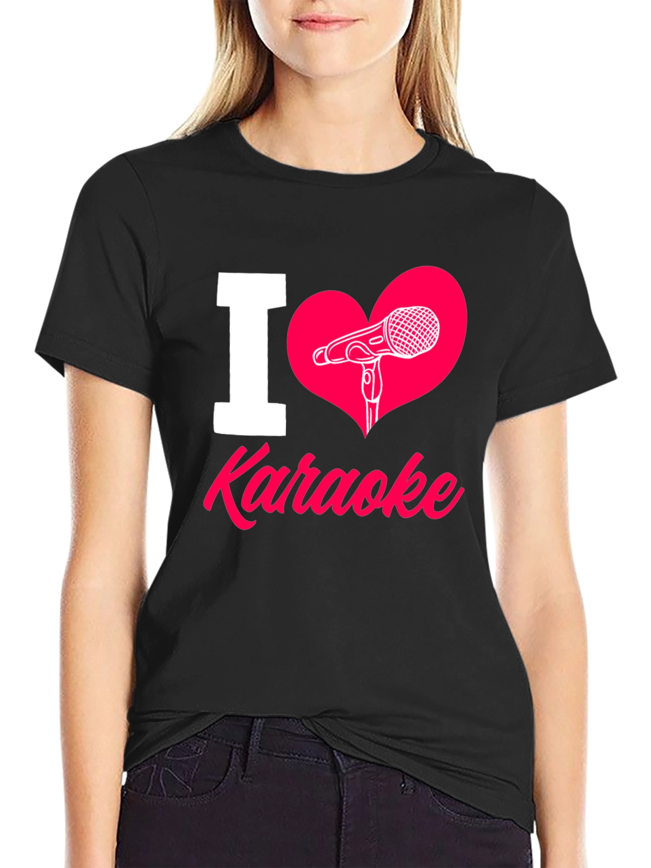 I Love Karaoke T-Shirt - Music Lover Tee