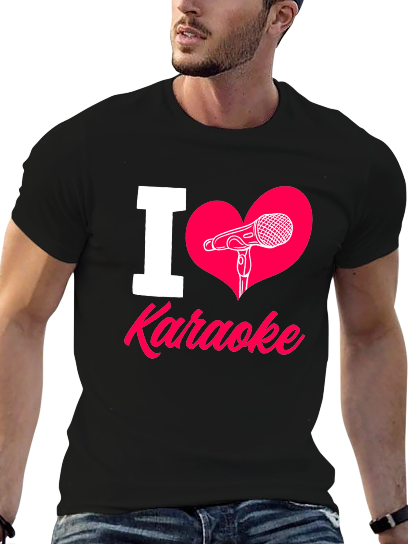 I Love Karaoke T-Shirt - Music Lover Tee