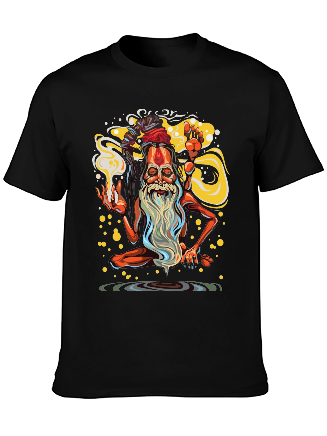 Mystic Yogi Graphic T-Shirt - Spiritual Design