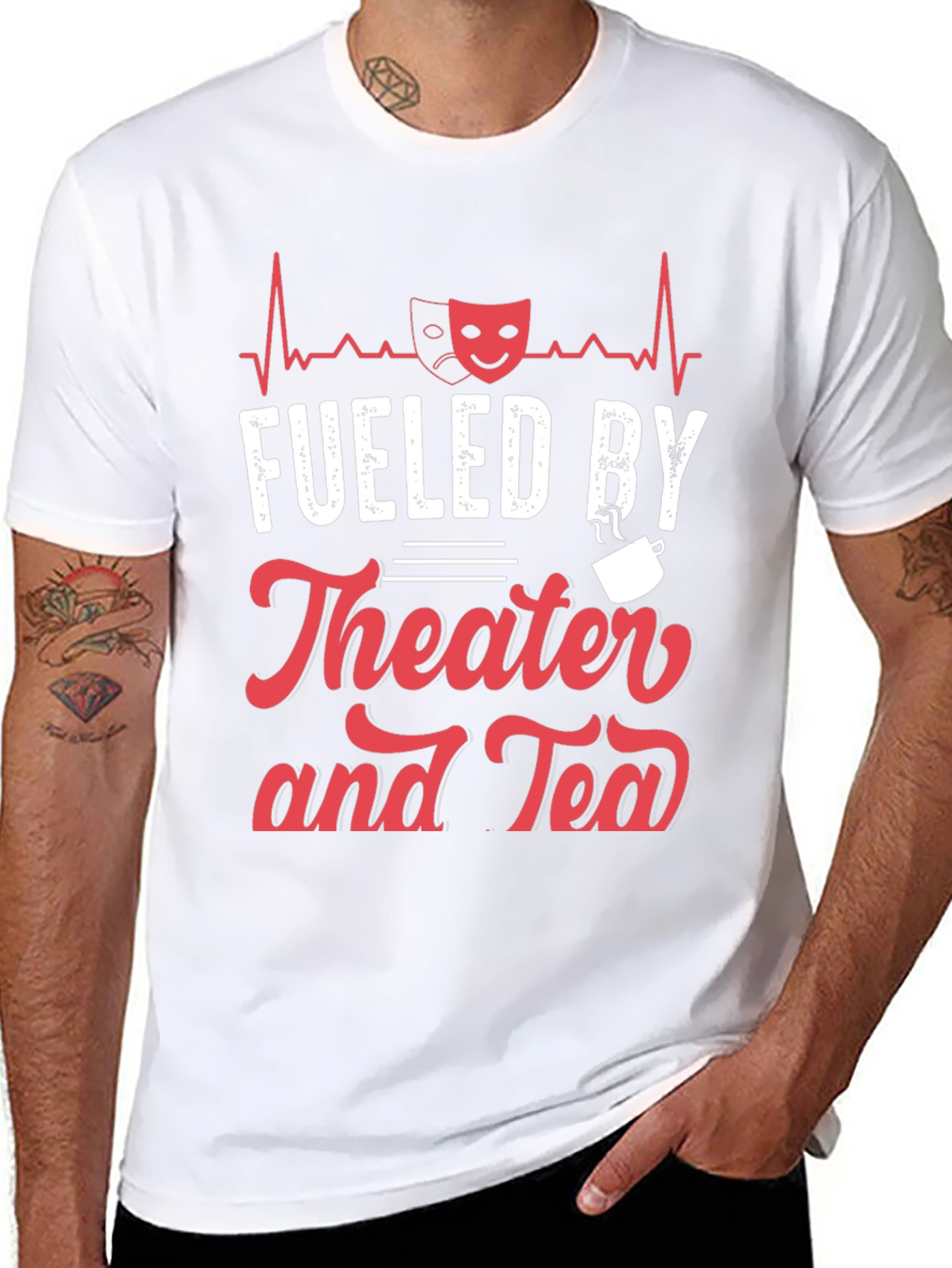 Fueled By Theater and Tea Graphic T-Shirt