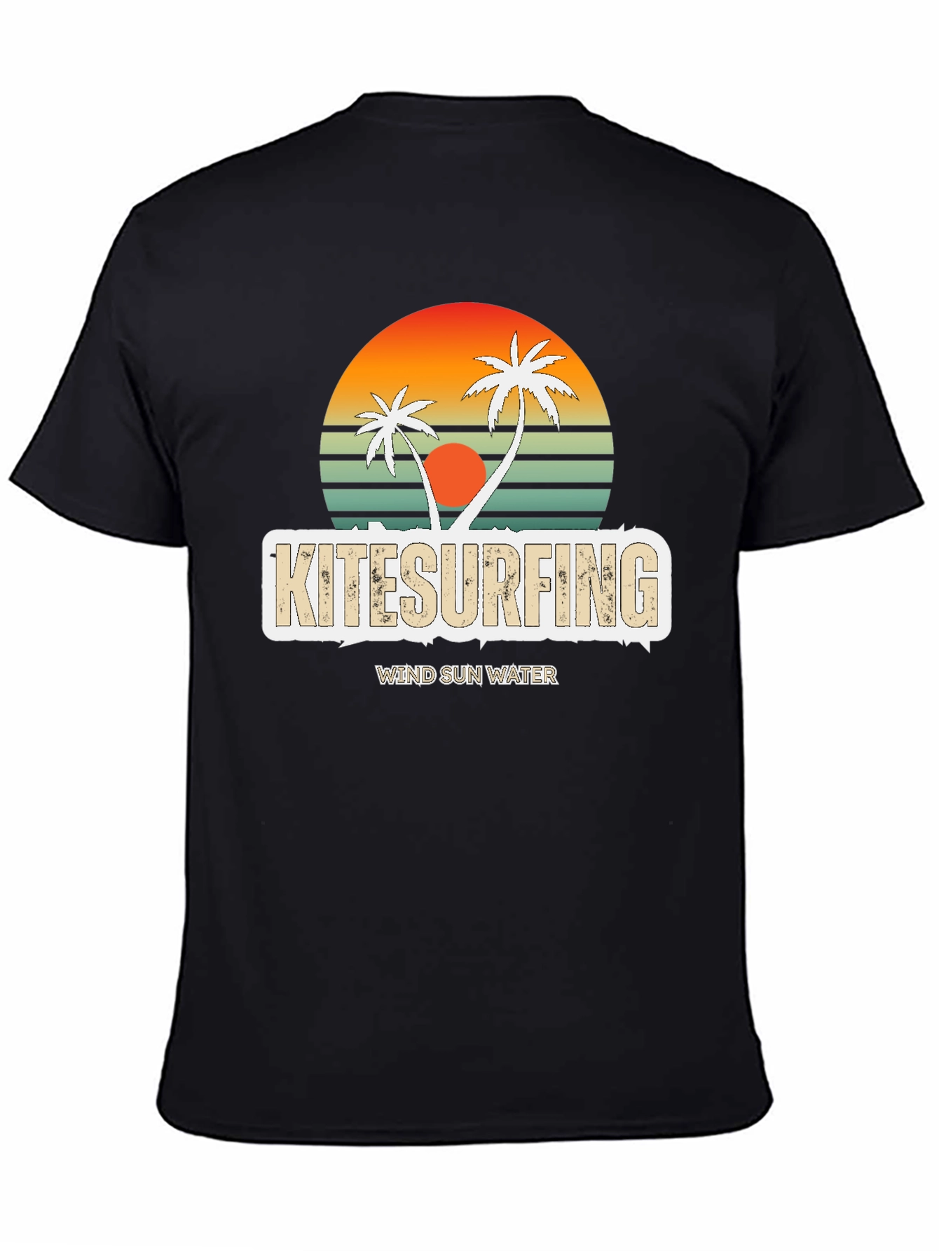 Kitesurfing Retro Sunset Tee