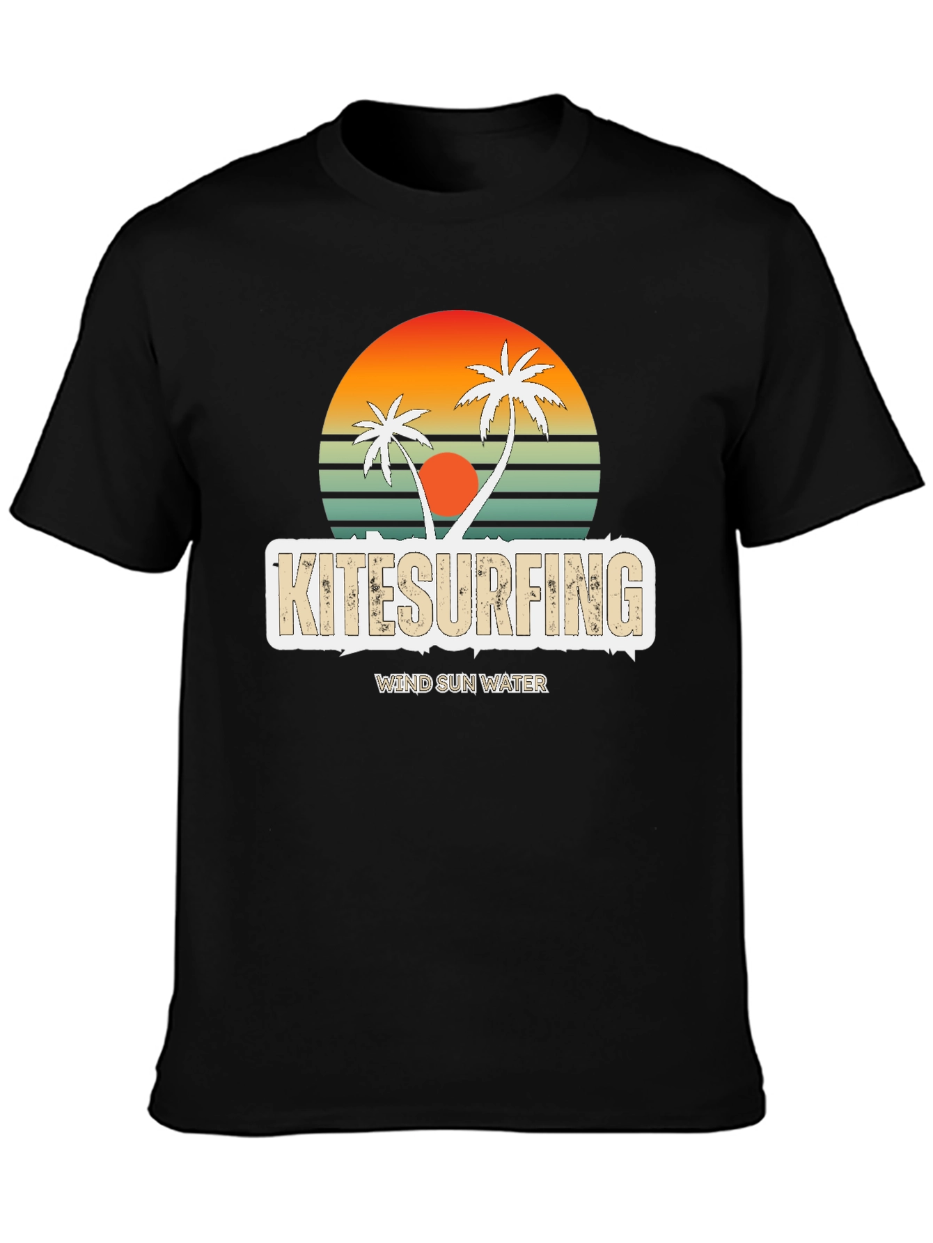 Kitesurfing Retro Sunset Tee