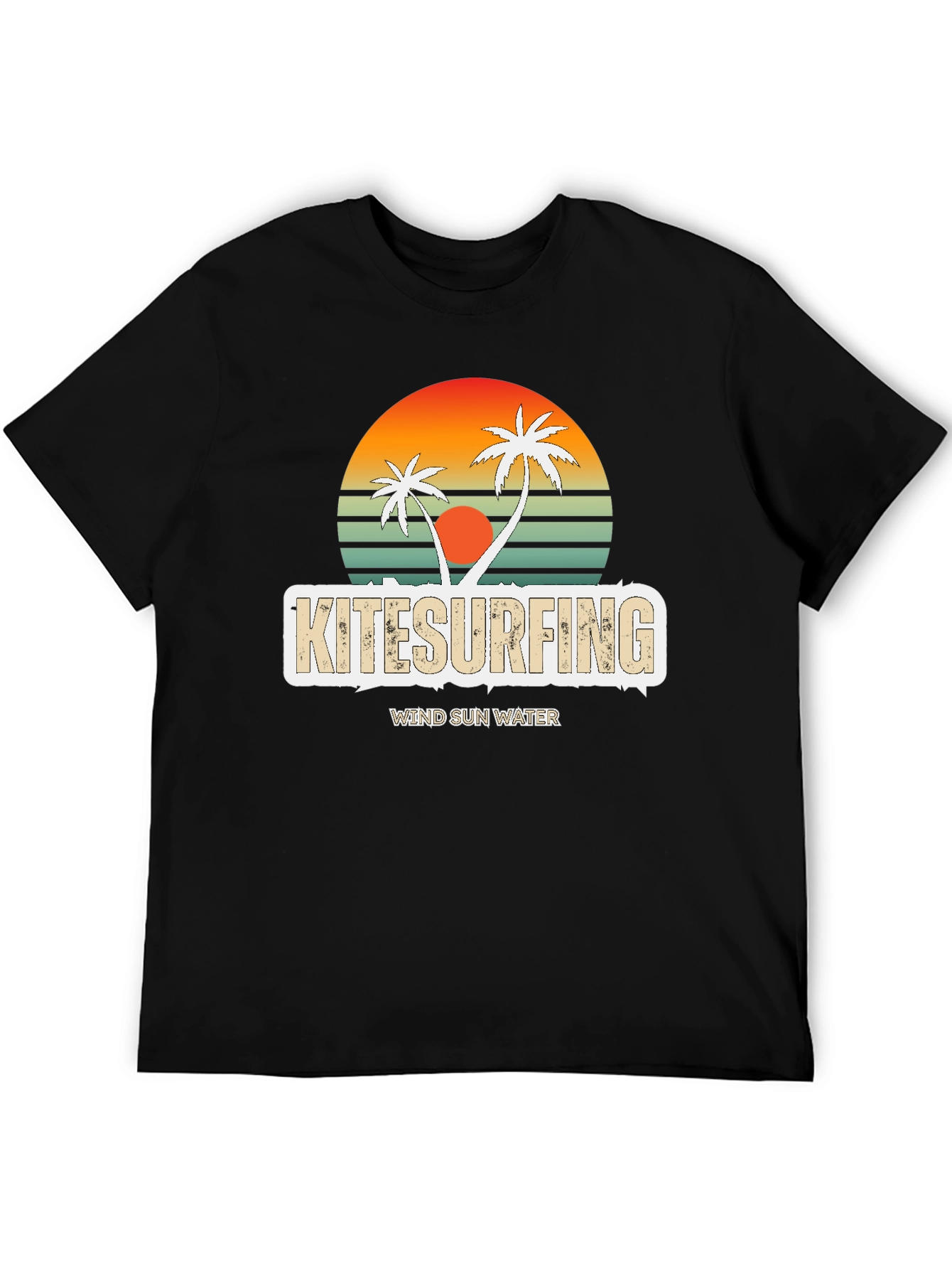 Kitesurfing Retro Sunset Tee