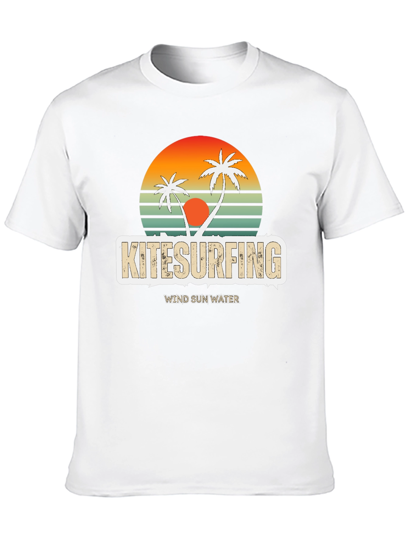 Kitesurfing Retro Sunset Tee