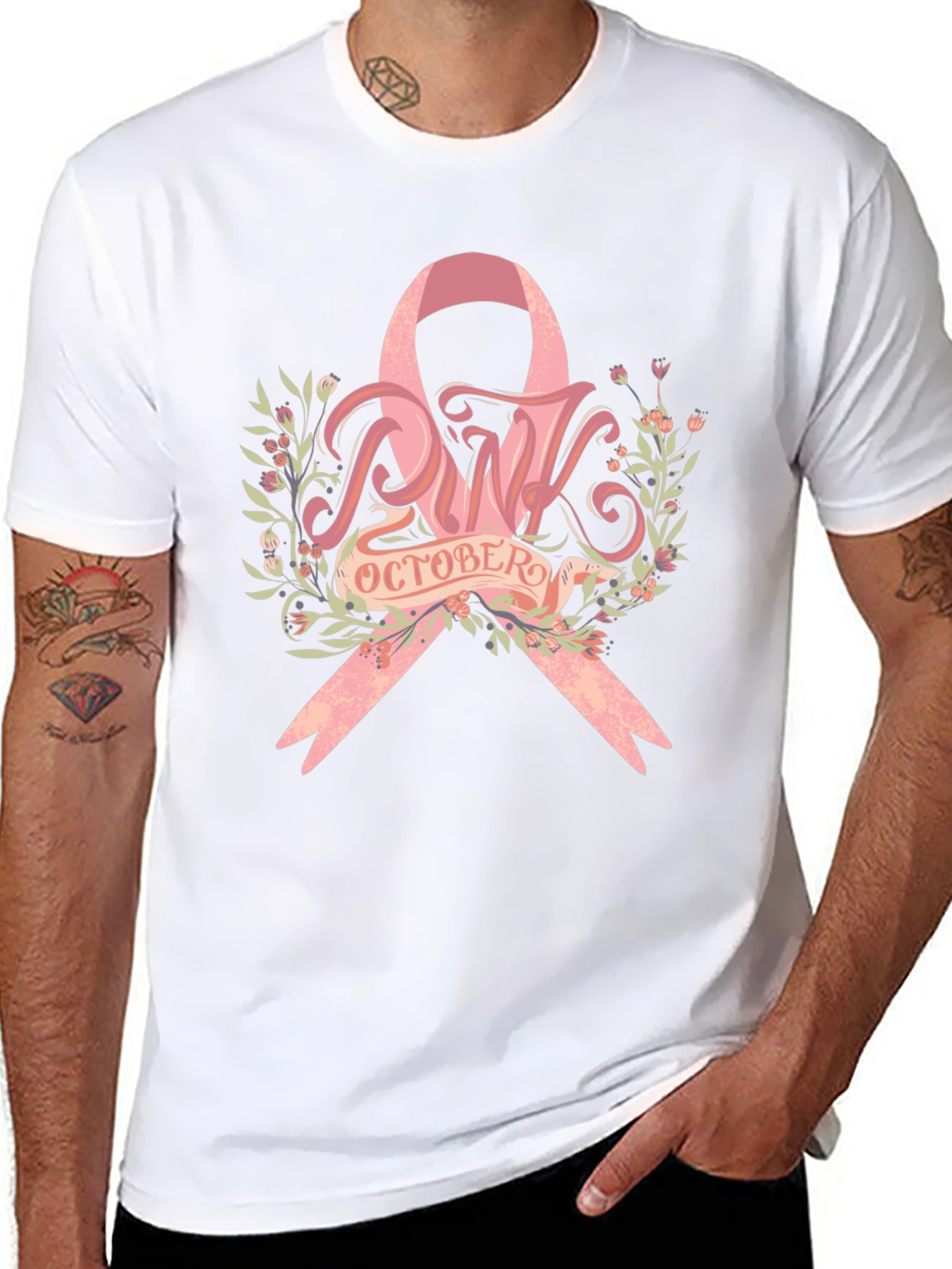 Pink October Breast Cancer Awareness T-Shirt