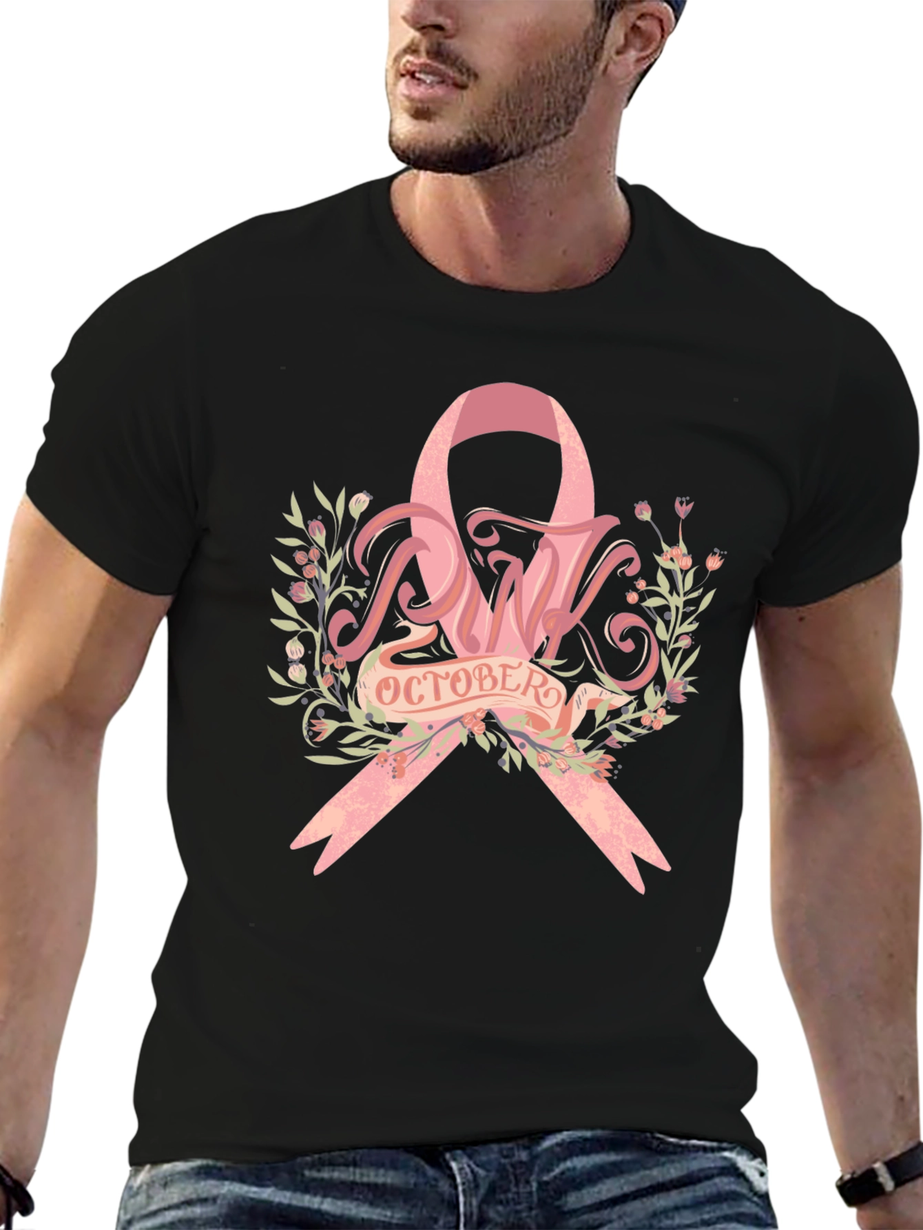 Pink October Breast Cancer Awareness T-Shirt