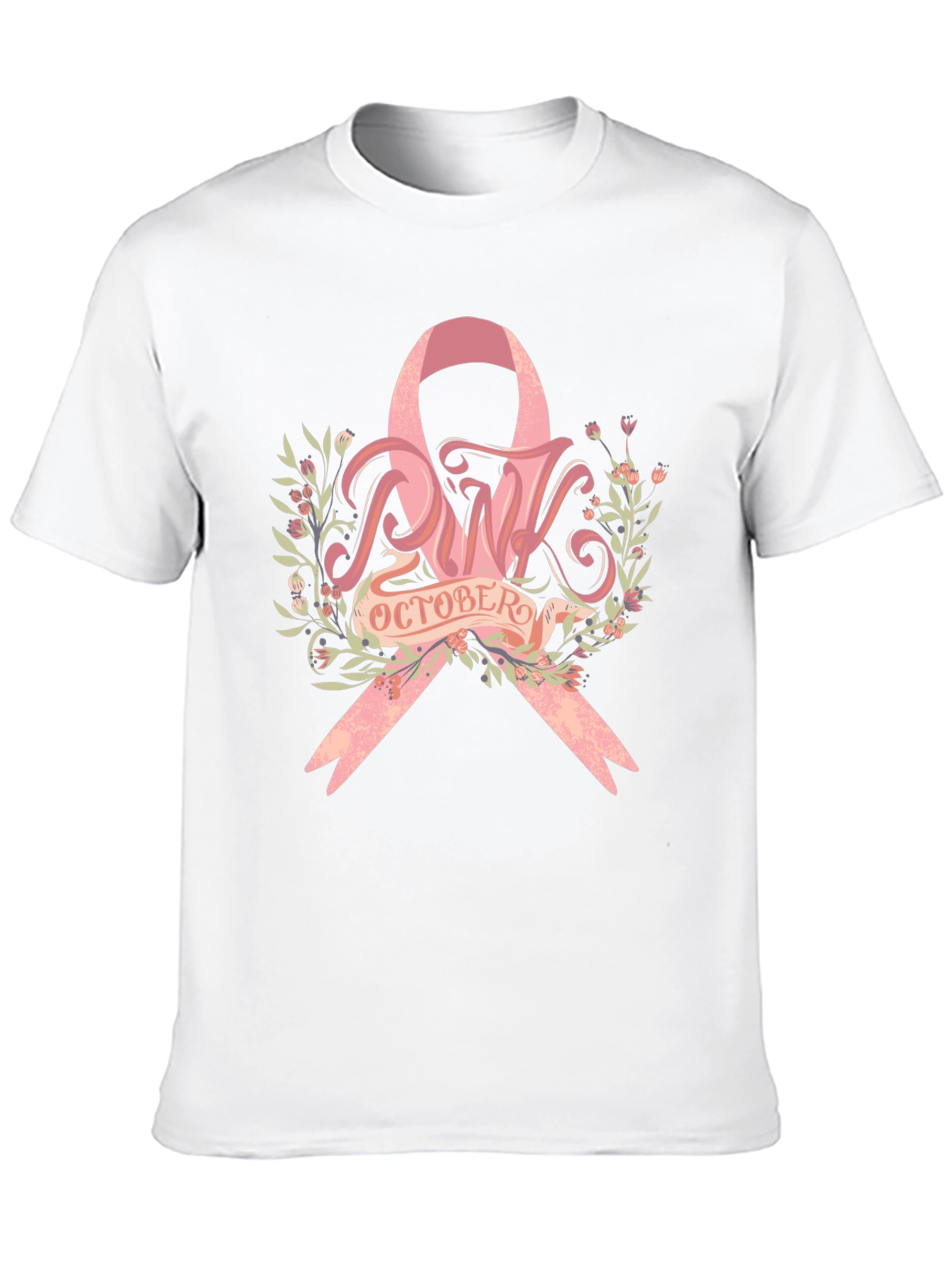 Pink October Breast Cancer Awareness T-Shirt