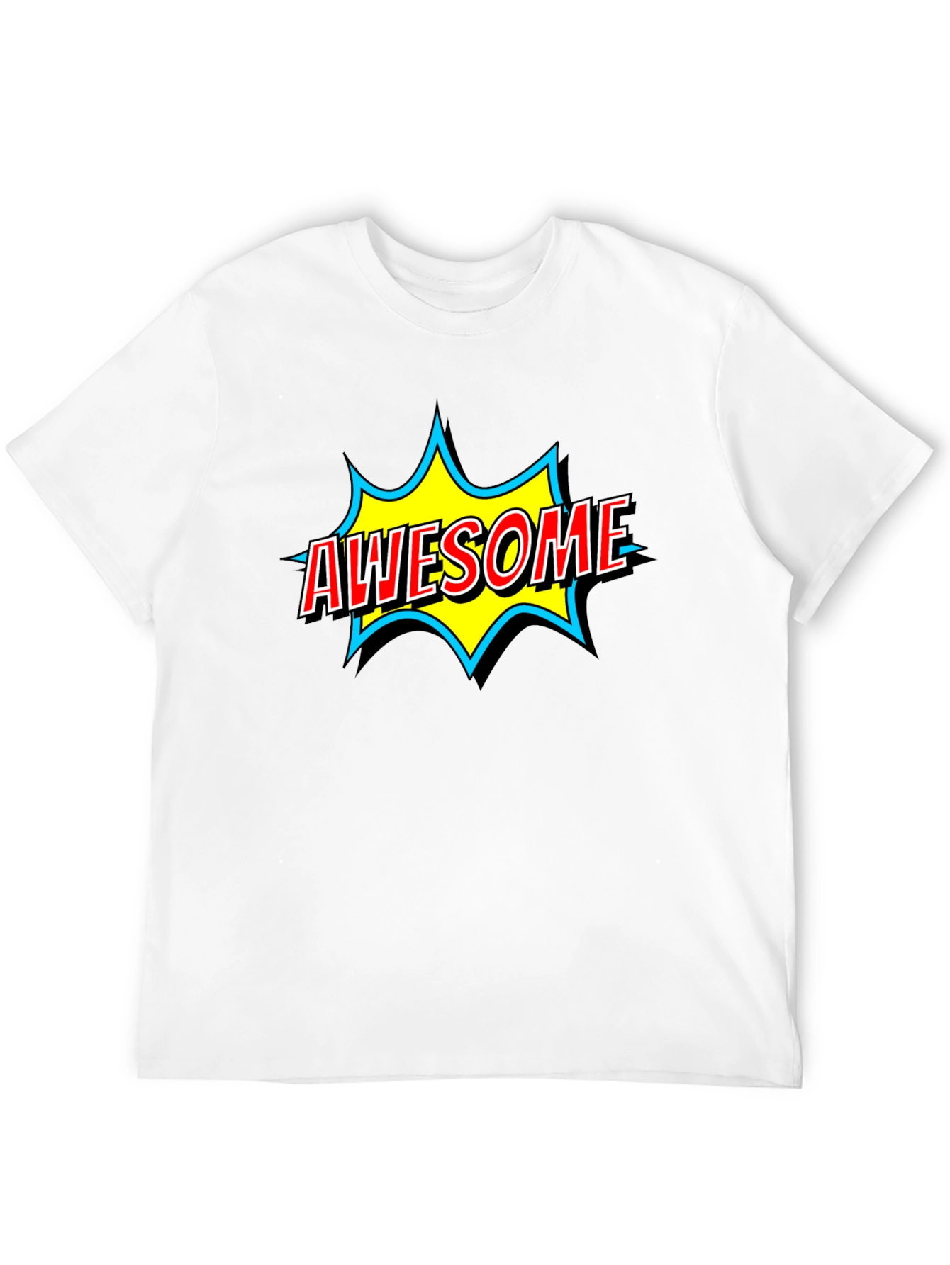 Awesome Graphic Print Black T-Shirt