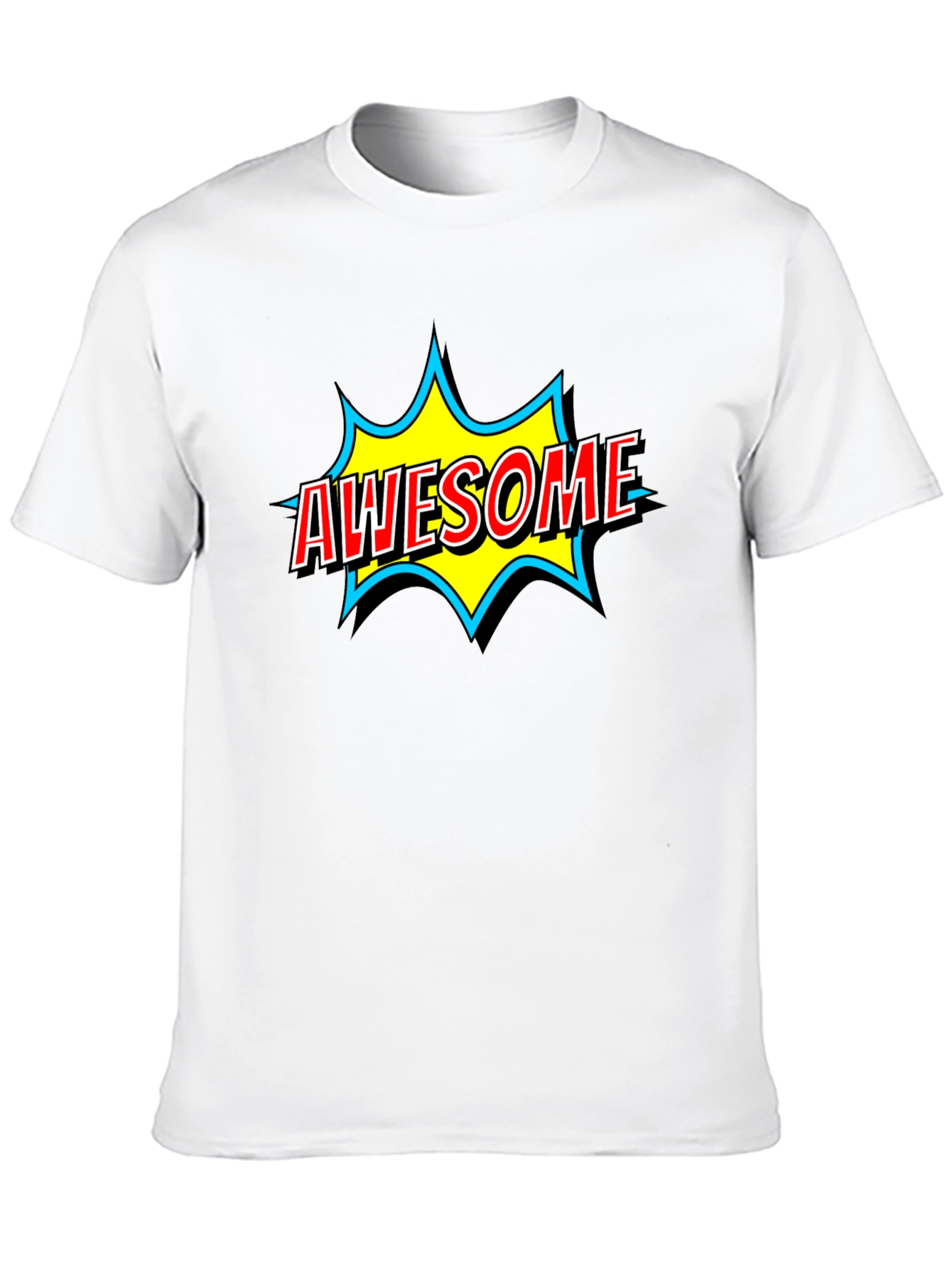 Awesome Graphic Print Black T-Shirt