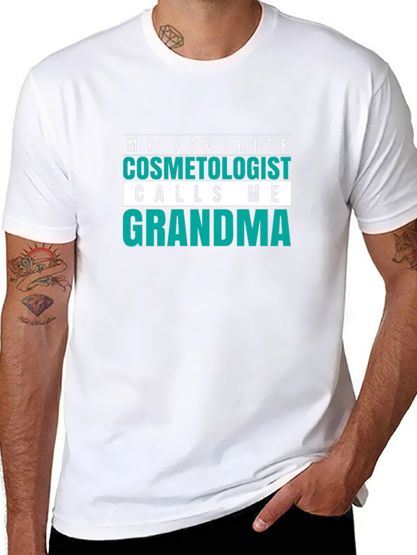 My Favorite Cosmetologist Calls Me Grandma Black T-Shirt