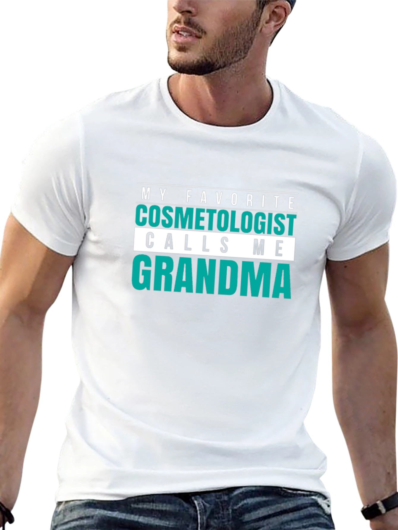 My Favorite Cosmetologist Calls Me Grandma Black T-Shirt