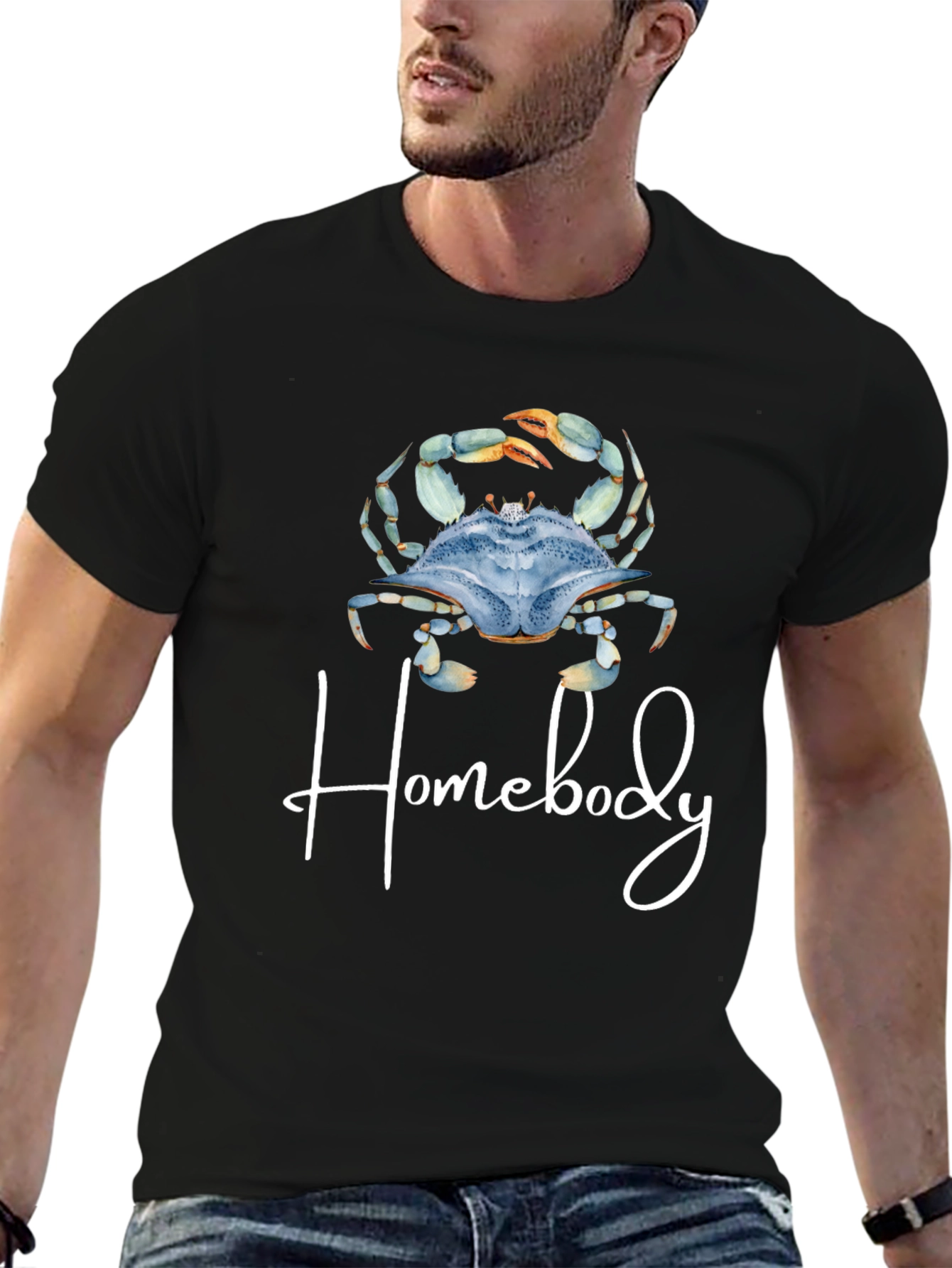 Homebody Crab T-Shirt - Black