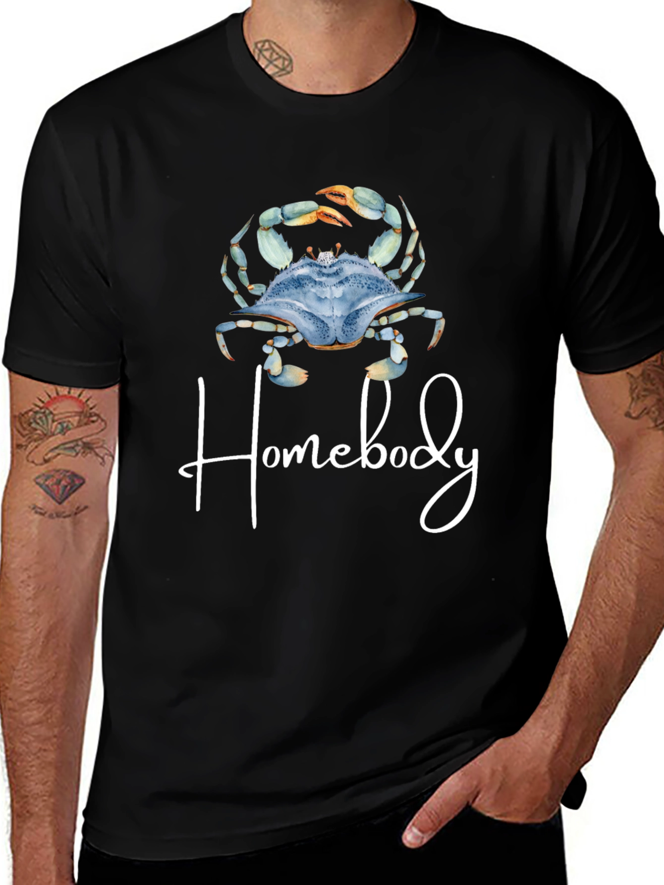Homebody Crab T-Shirt - Black