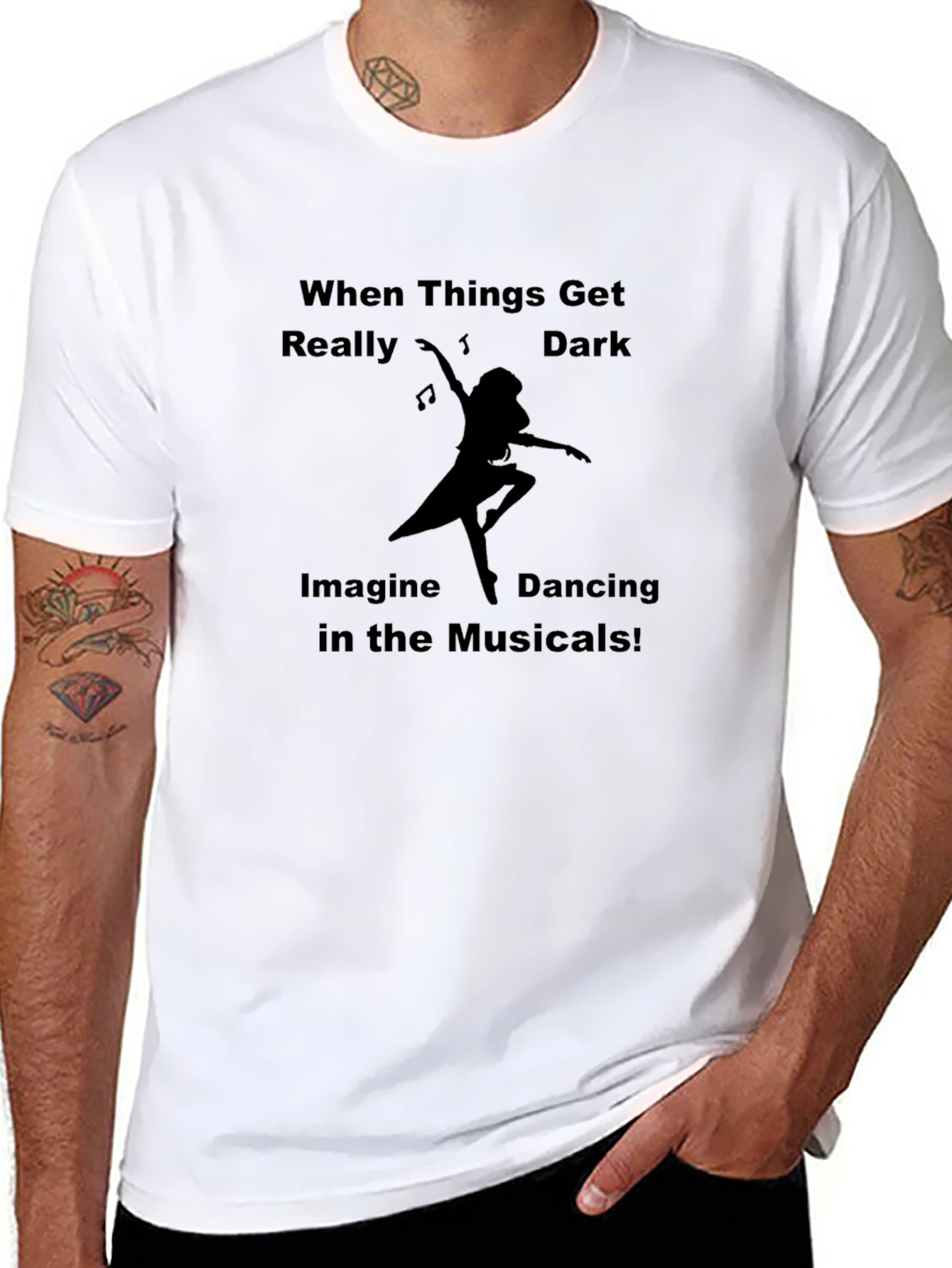 Dancing in Musicals Black T-Shirt