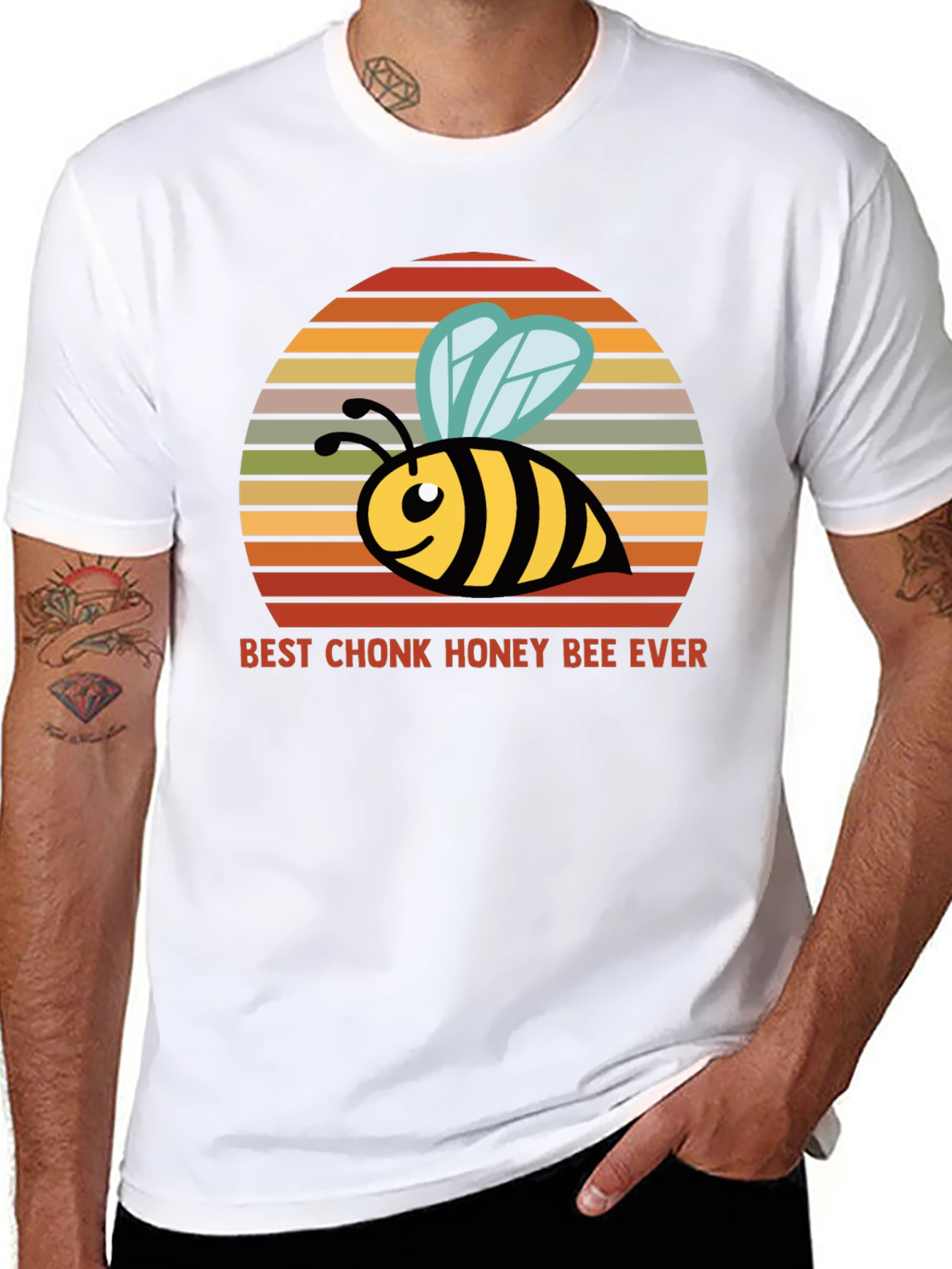 Chonk Honey Bee T-Shirt - Funny Bee Lover Tee