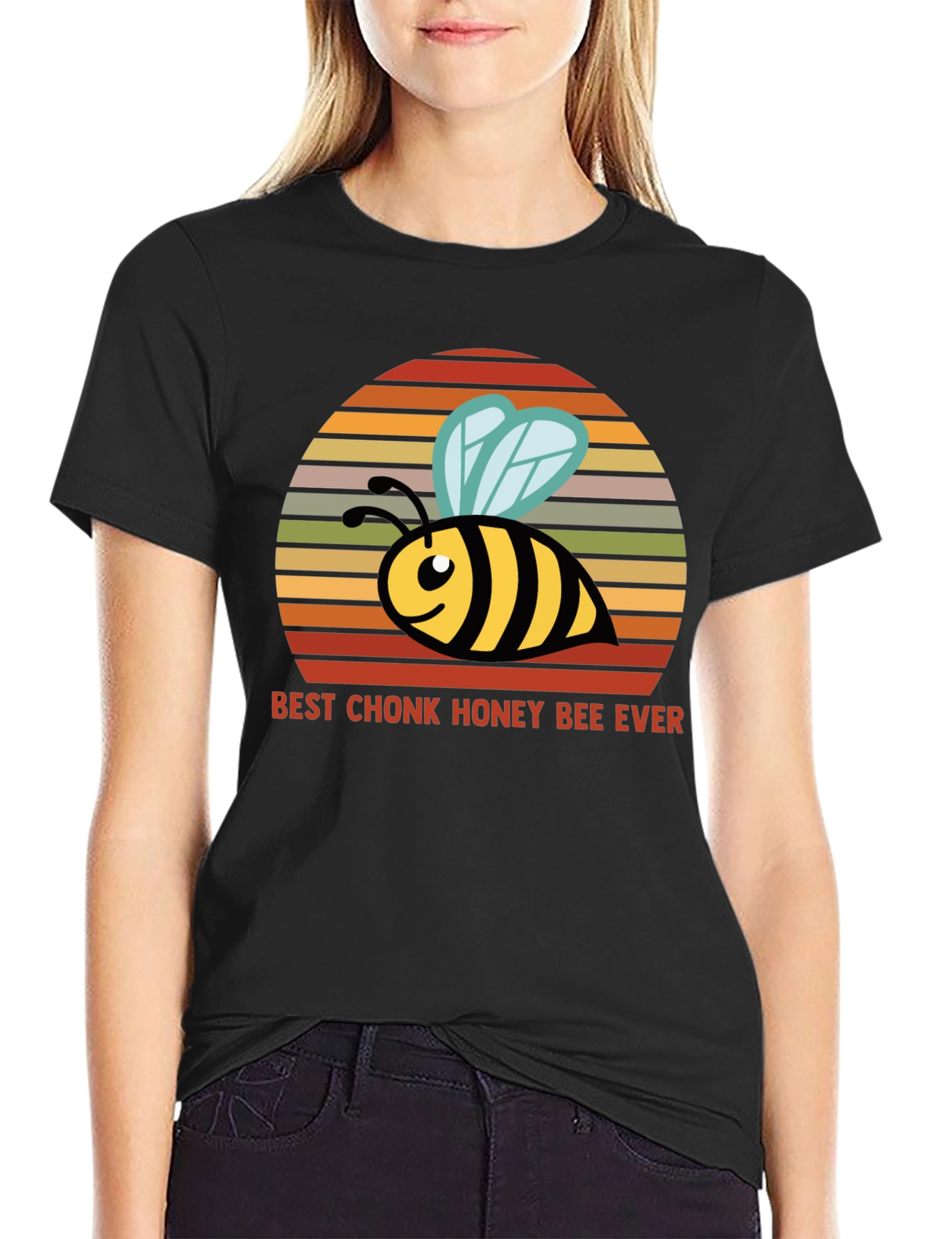 Chonk Honey Bee T-Shirt - Funny Bee Lover Tee