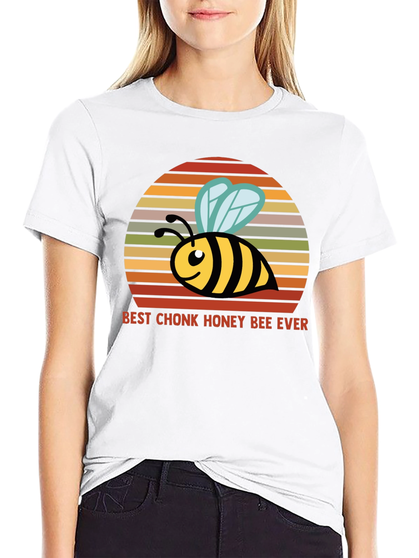 Chonk Honey Bee T-Shirt - Funny Bee Lover Tee