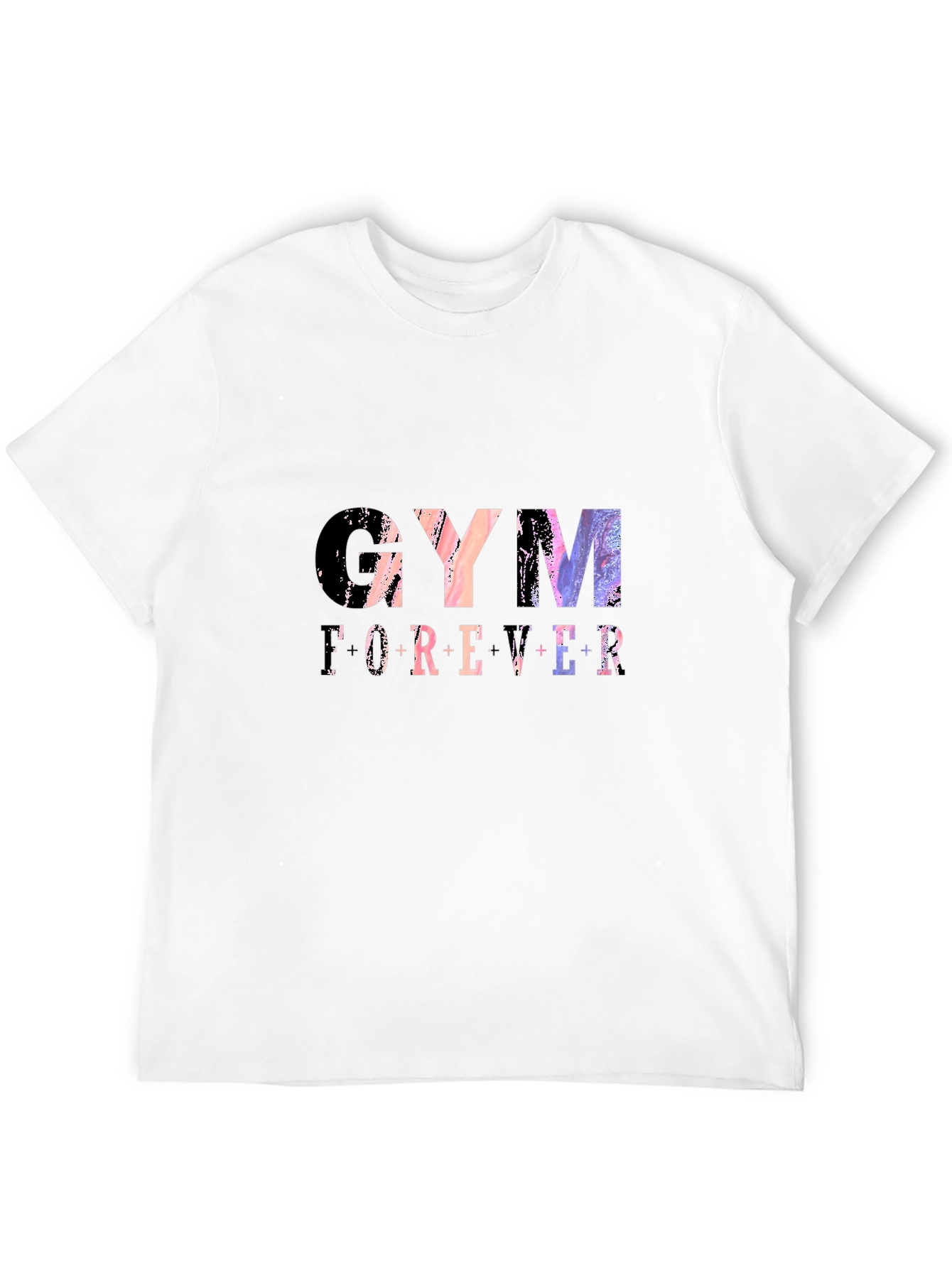 Gym Forever Graphic Tee - Black Cotton T-Shirt